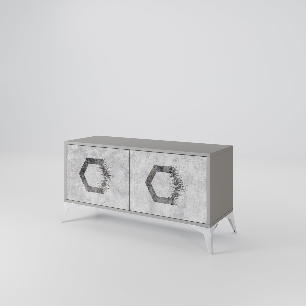 HEXAGONAL FIGURES Συμπαγές έπιπλο τηλεόρασης 2-θυρών