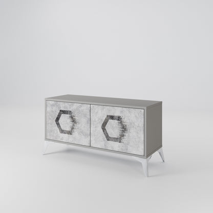 HEXAGONAL FIGURES Συμπαγές έπιπλο τηλεόρασης 2-θυρών