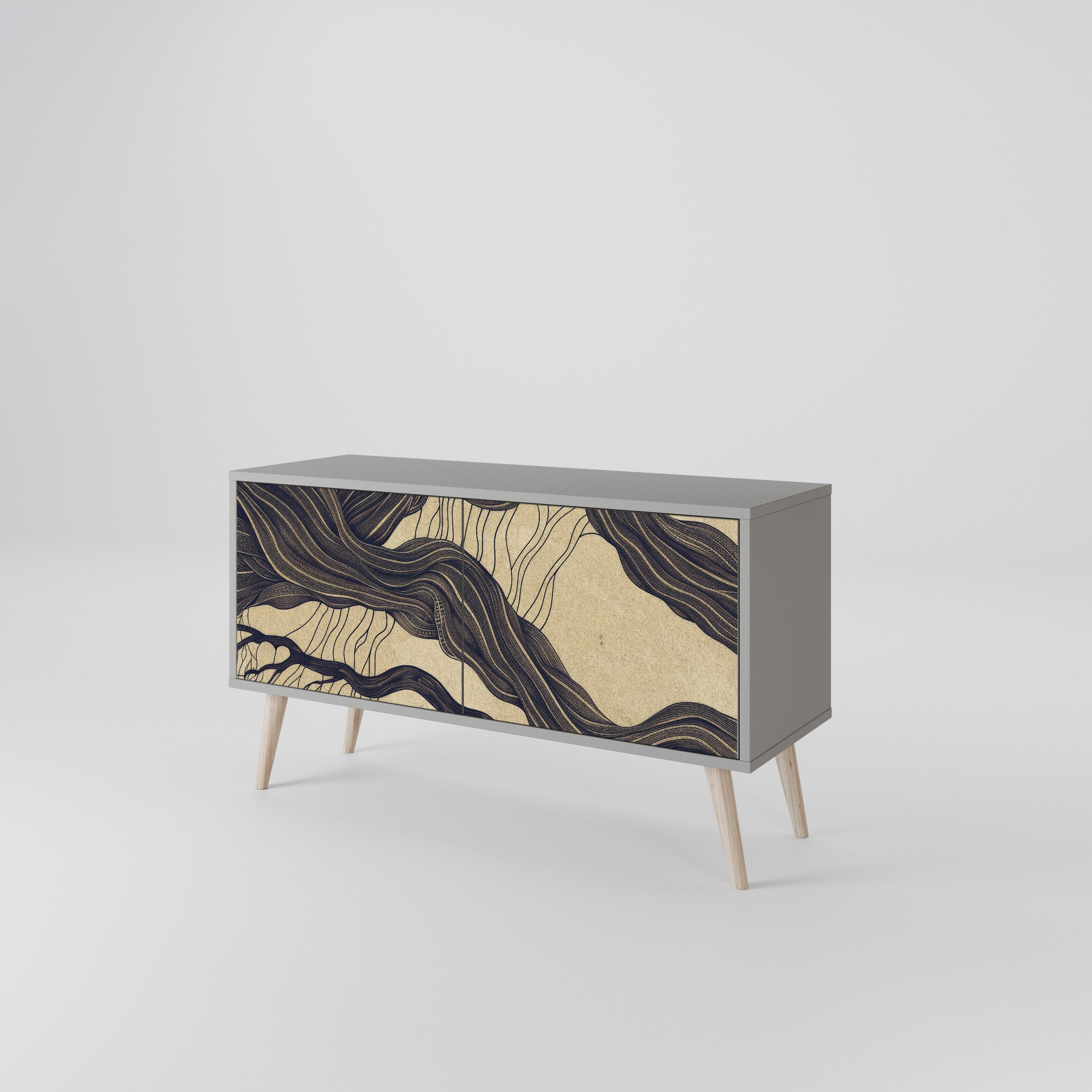 UNIFIED FRAGMENTS Compact 2-Door TV Cabinet