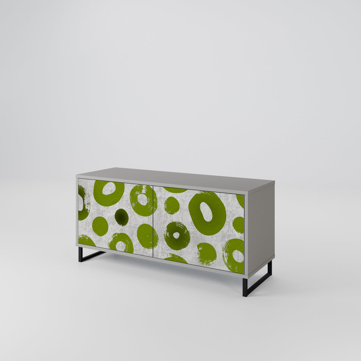 GREEN RHAPSODY Compact 2-Door TV Cabinet
