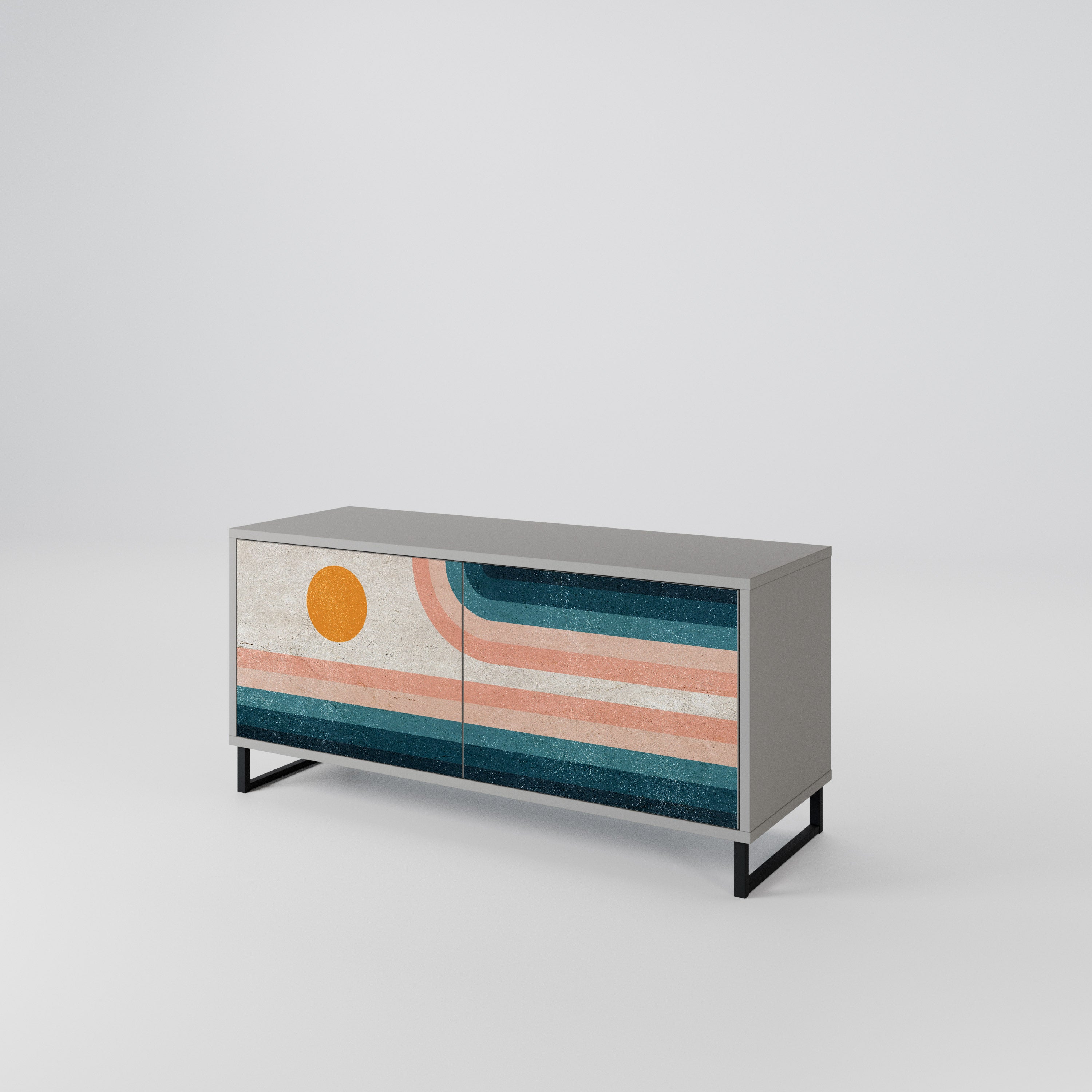 TWO HALVES Συμπαγές έπιπλο τηλεόρασης 2-θυρών