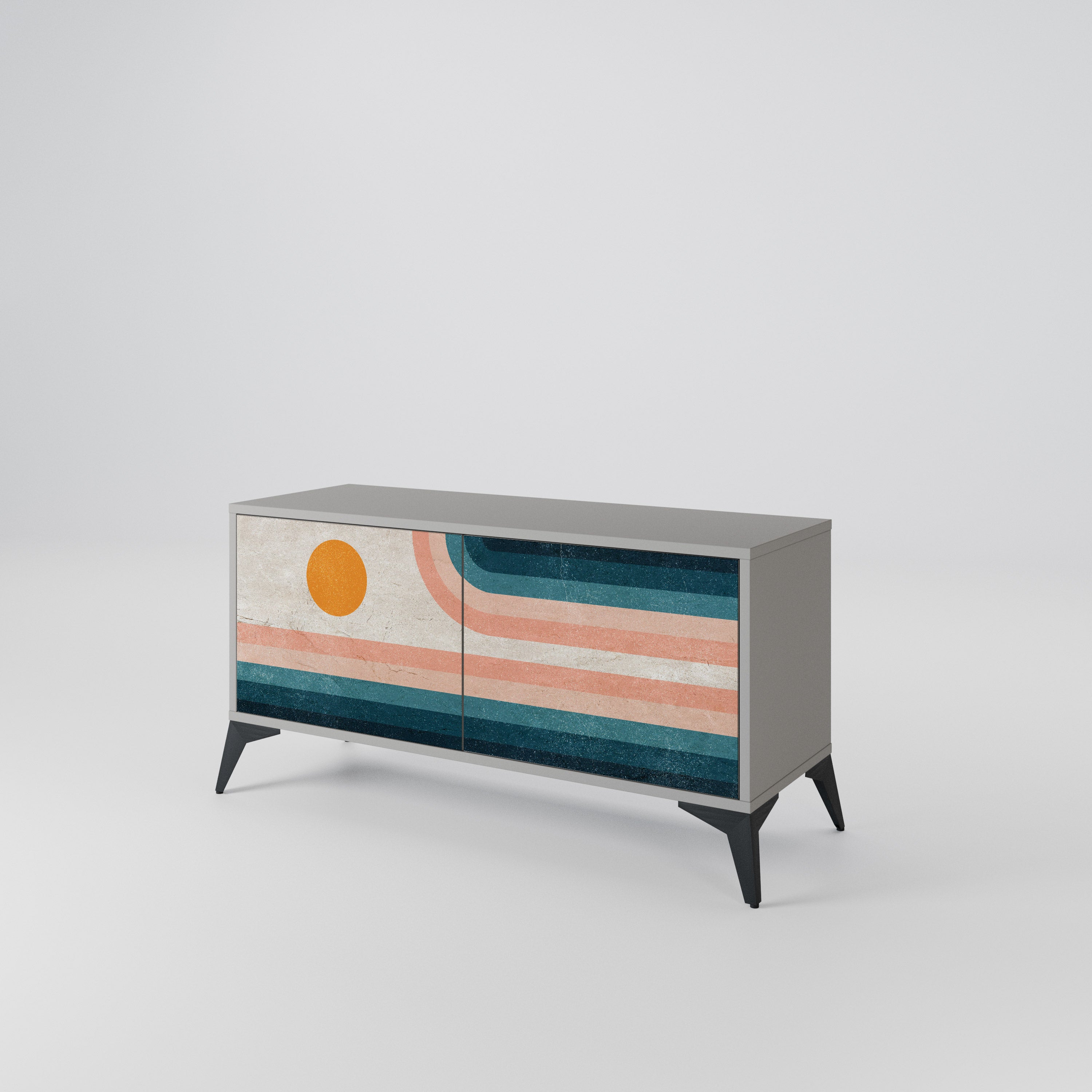 TWO HALVES Συμπαγές έπιπλο τηλεόρασης 2-θυρών