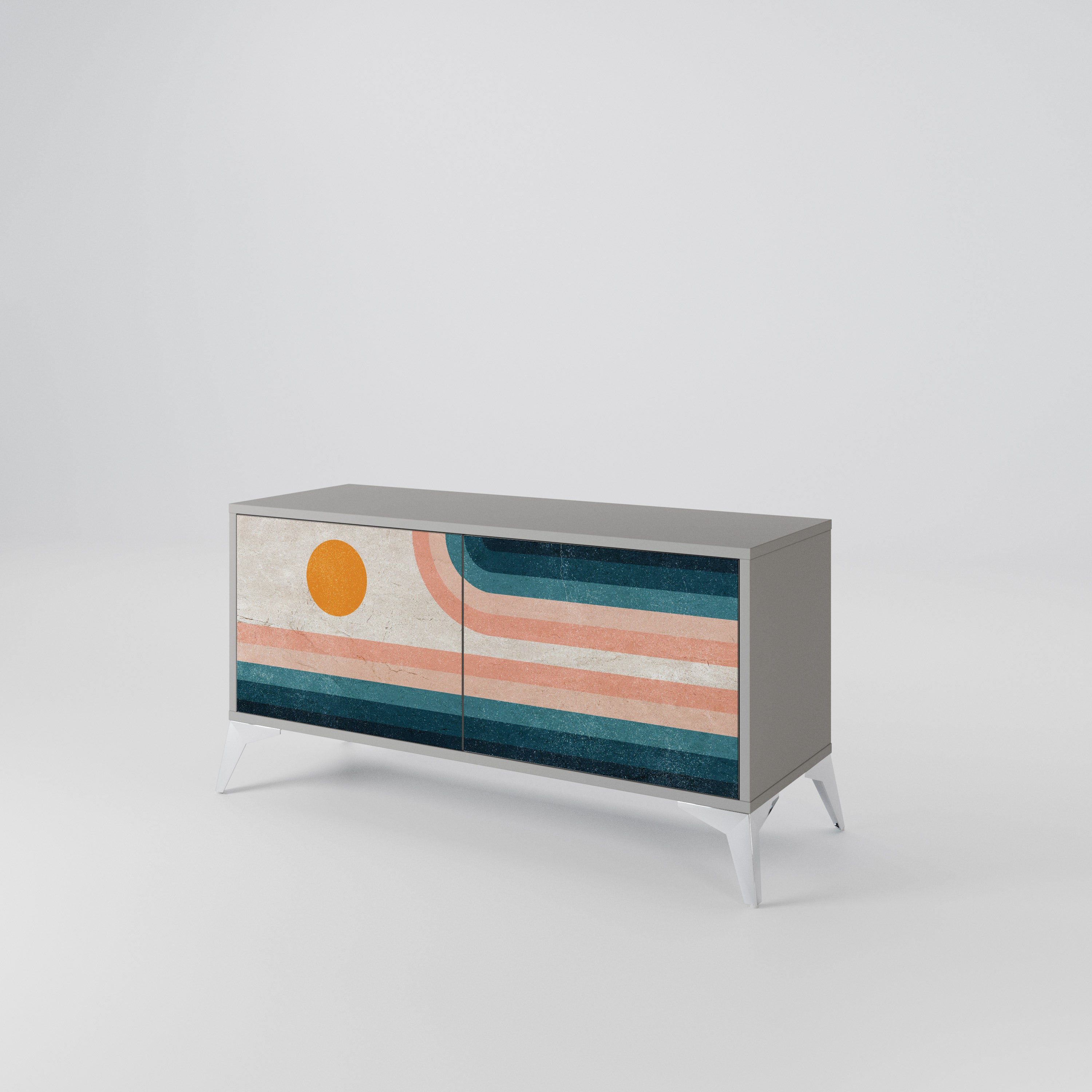 TWO HALVES Συμπαγές έπιπλο τηλεόρασης 2-θυρών