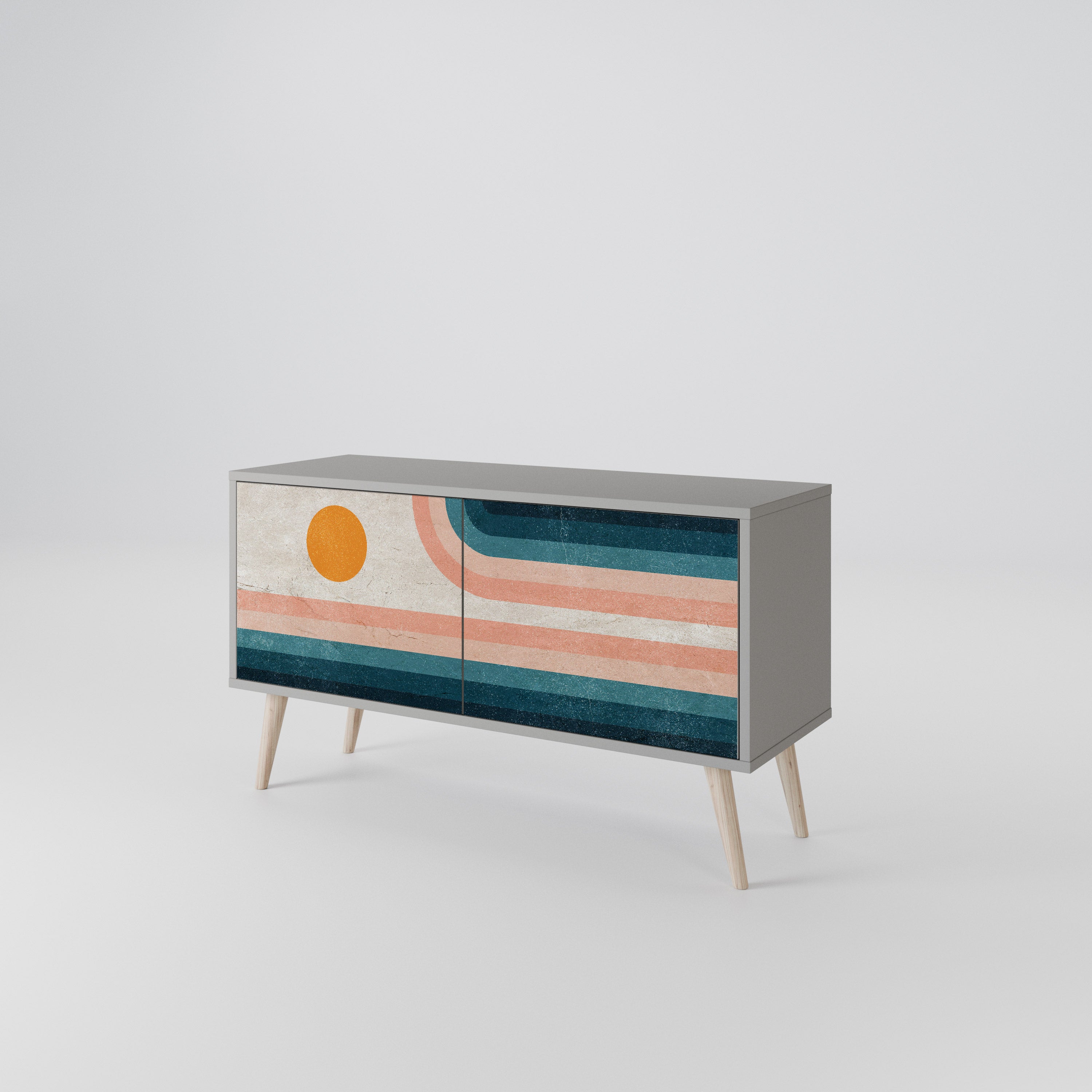 TWO HALVES Συμπαγές έπιπλο τηλεόρασης 2-θυρών