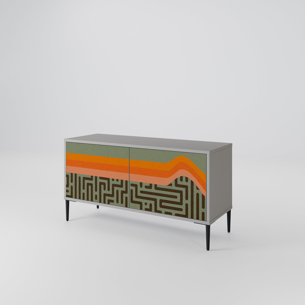 SIMPLE SOLUTIONS Compact 2-Door TV Cabinet