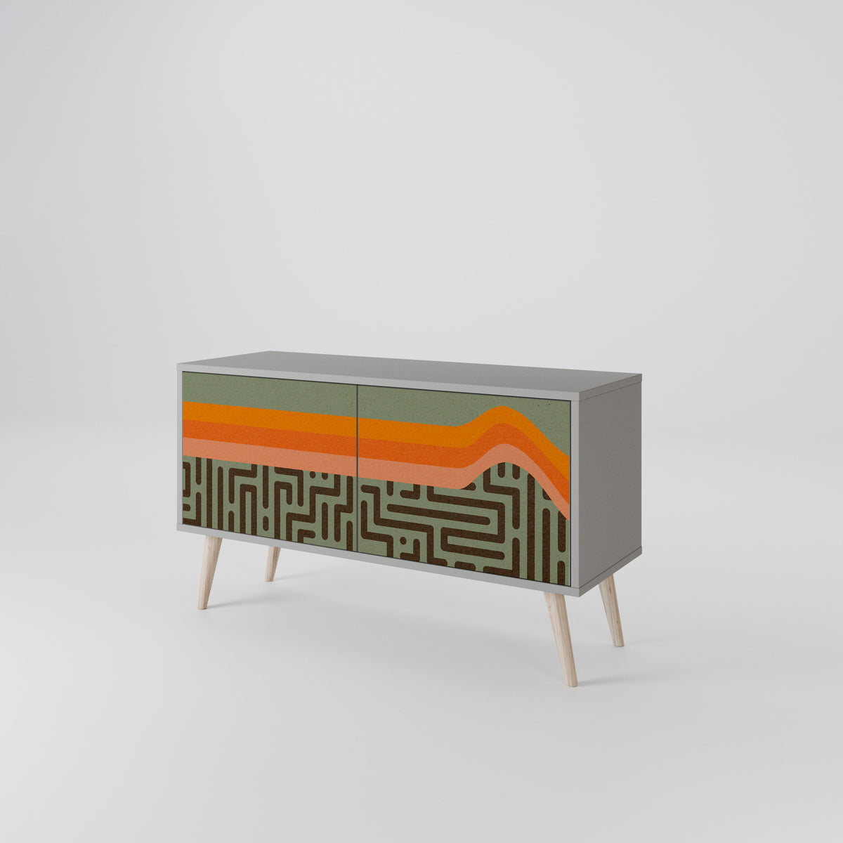 SIMPLE SOLUTIONS Compact 2-Door TV Cabinet