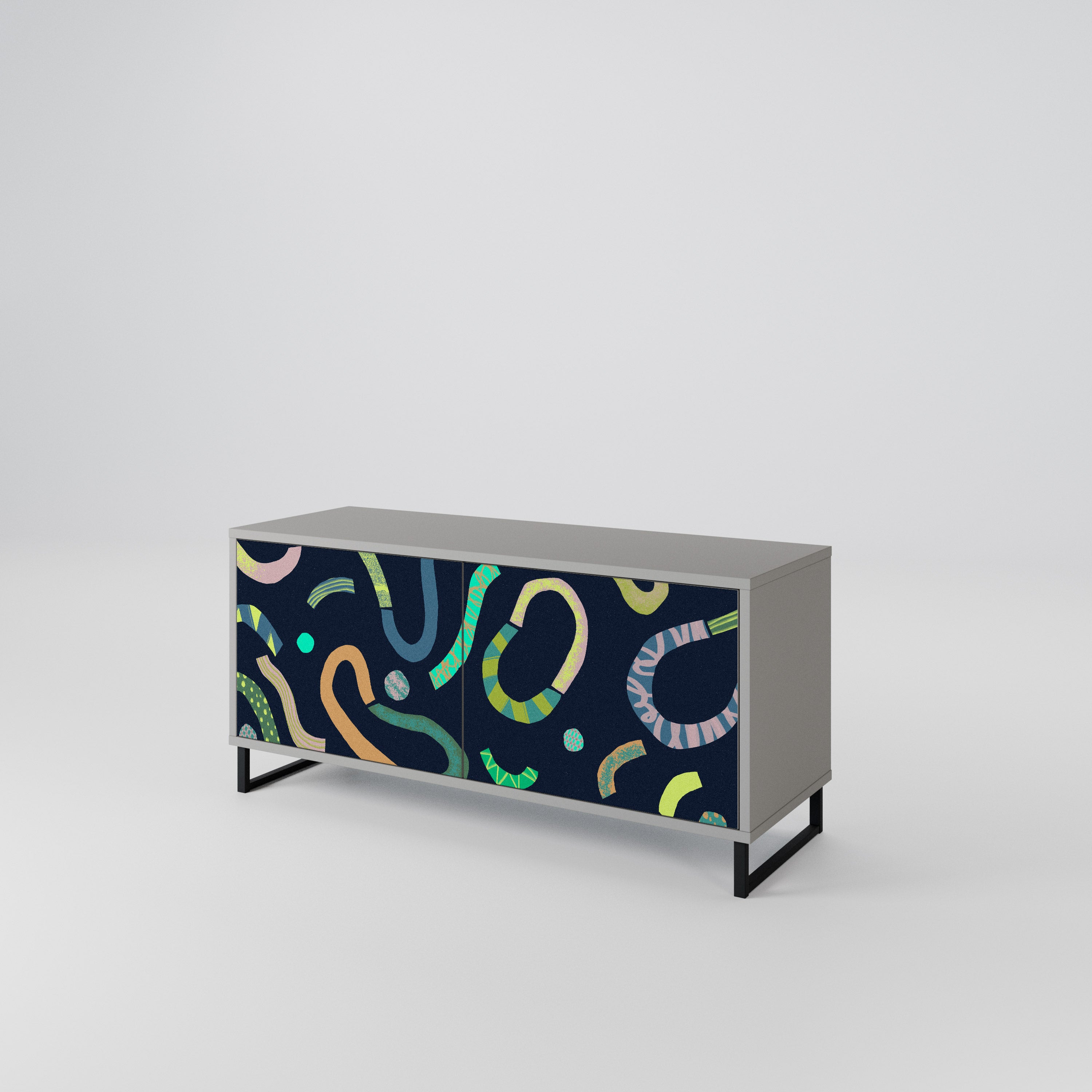 CONTRAST DANCE Συμπαγές έπιπλο τηλεόρασης 2-θυρών