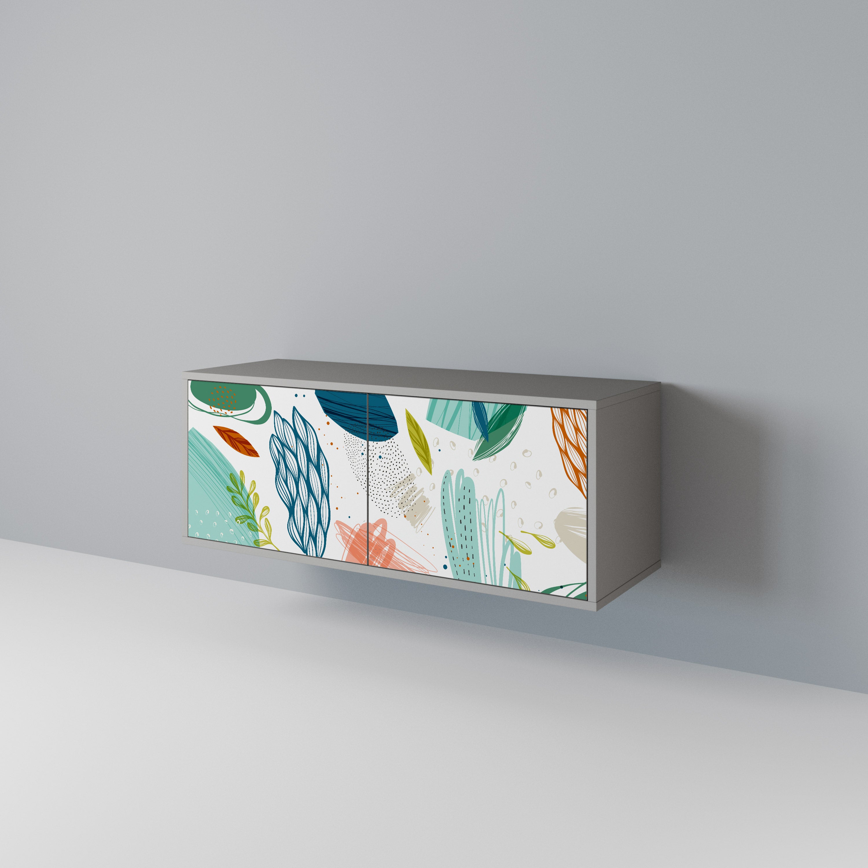 BOTANICAL HURRICANE Συμπαγές έπιπλο τηλεόρασης 2-θυρών