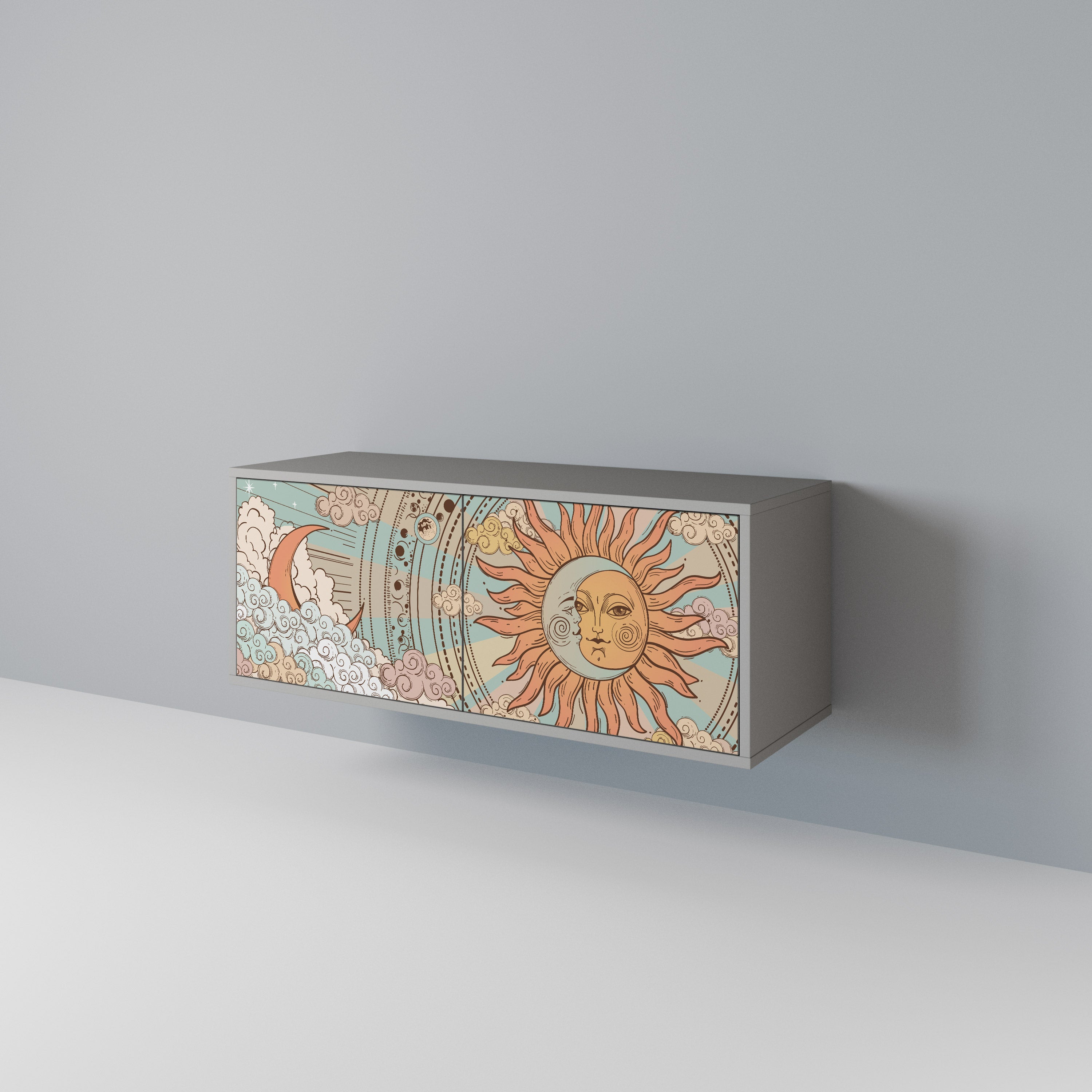 MYSTICAL STRUCTURE Συμπαγές έπιπλο τηλεόρασης 2-θυρών