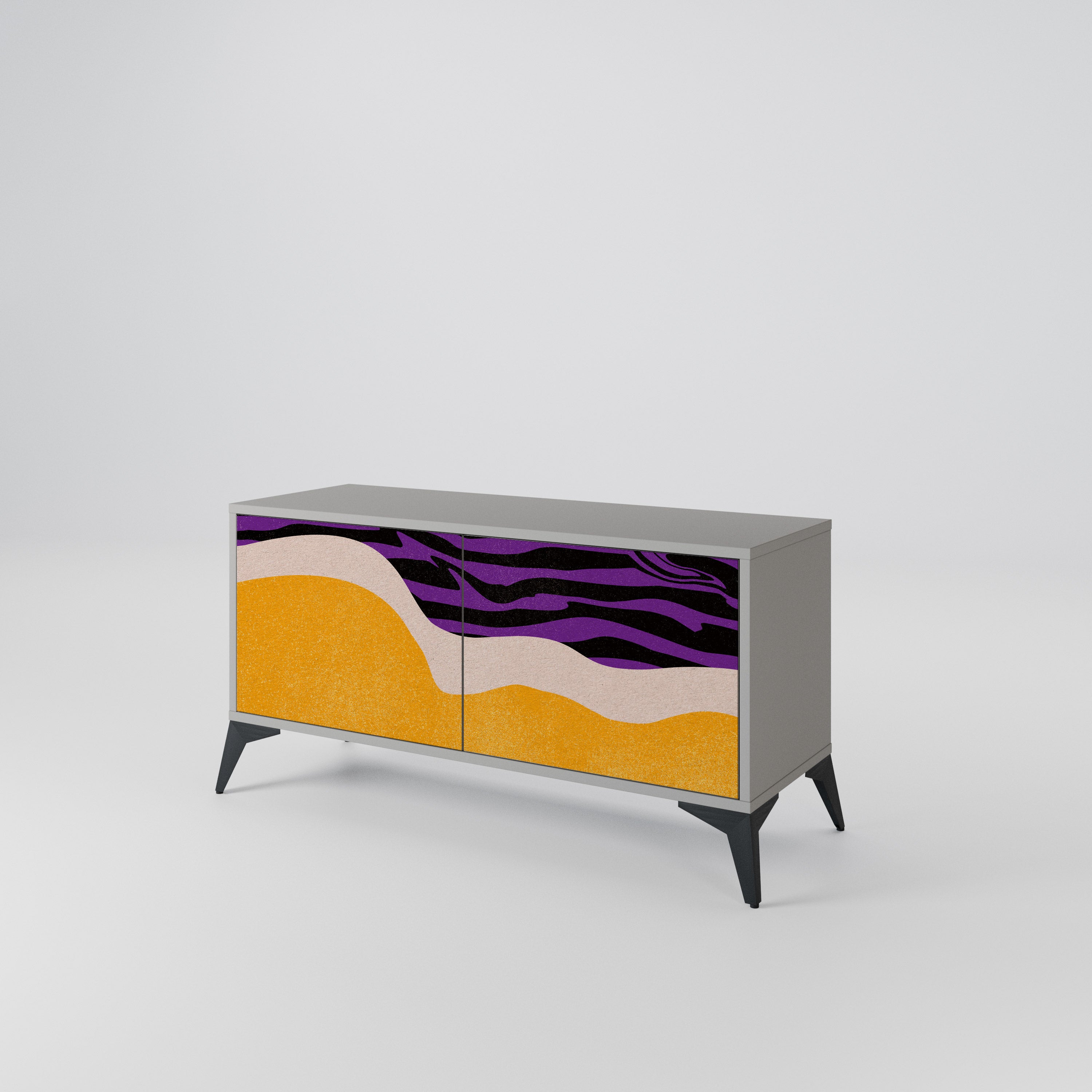 INDEPENDENT BORDER Compact 2-Door TV Cabinet