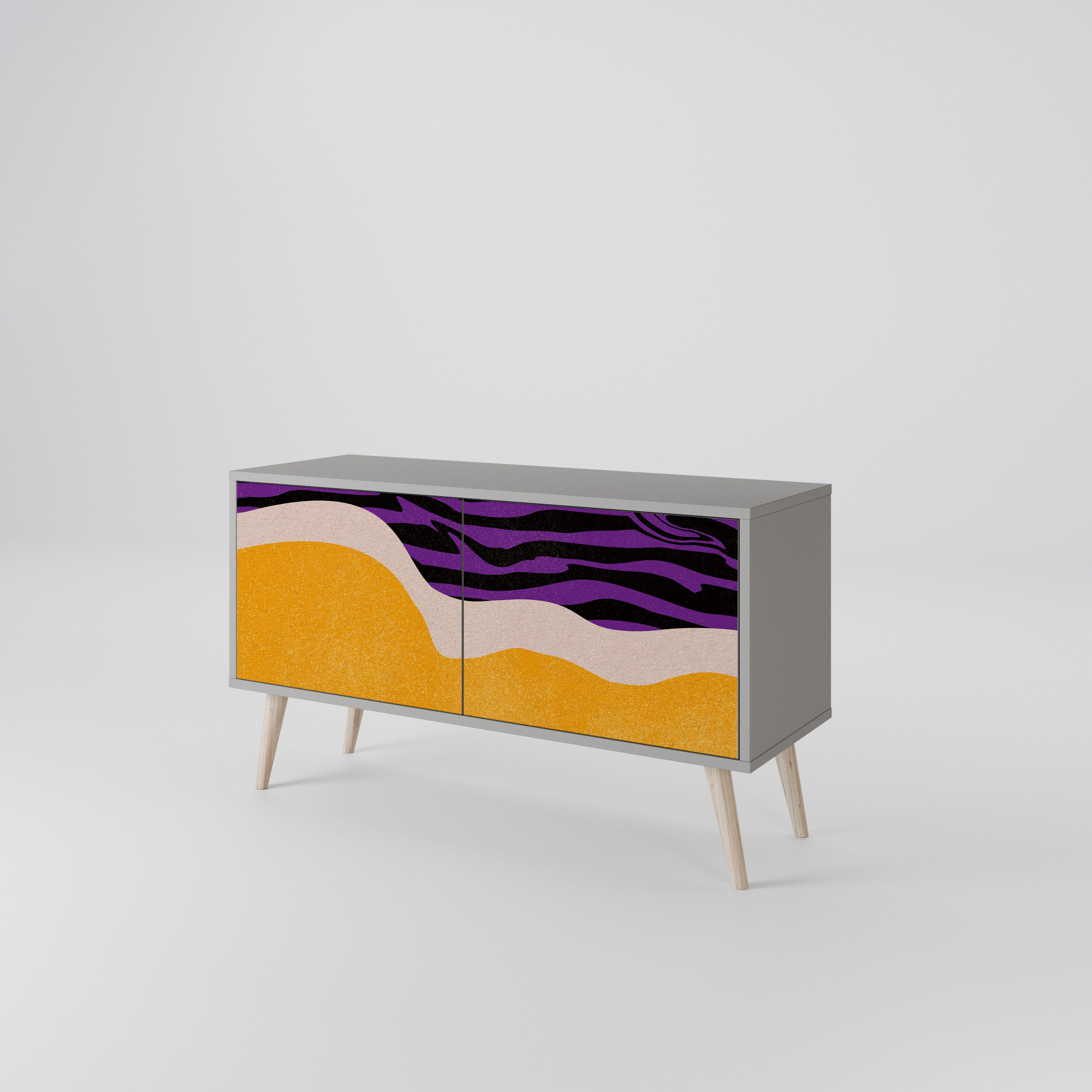 INDEPENDENT BORDER Compact 2-Door TV Cabinet