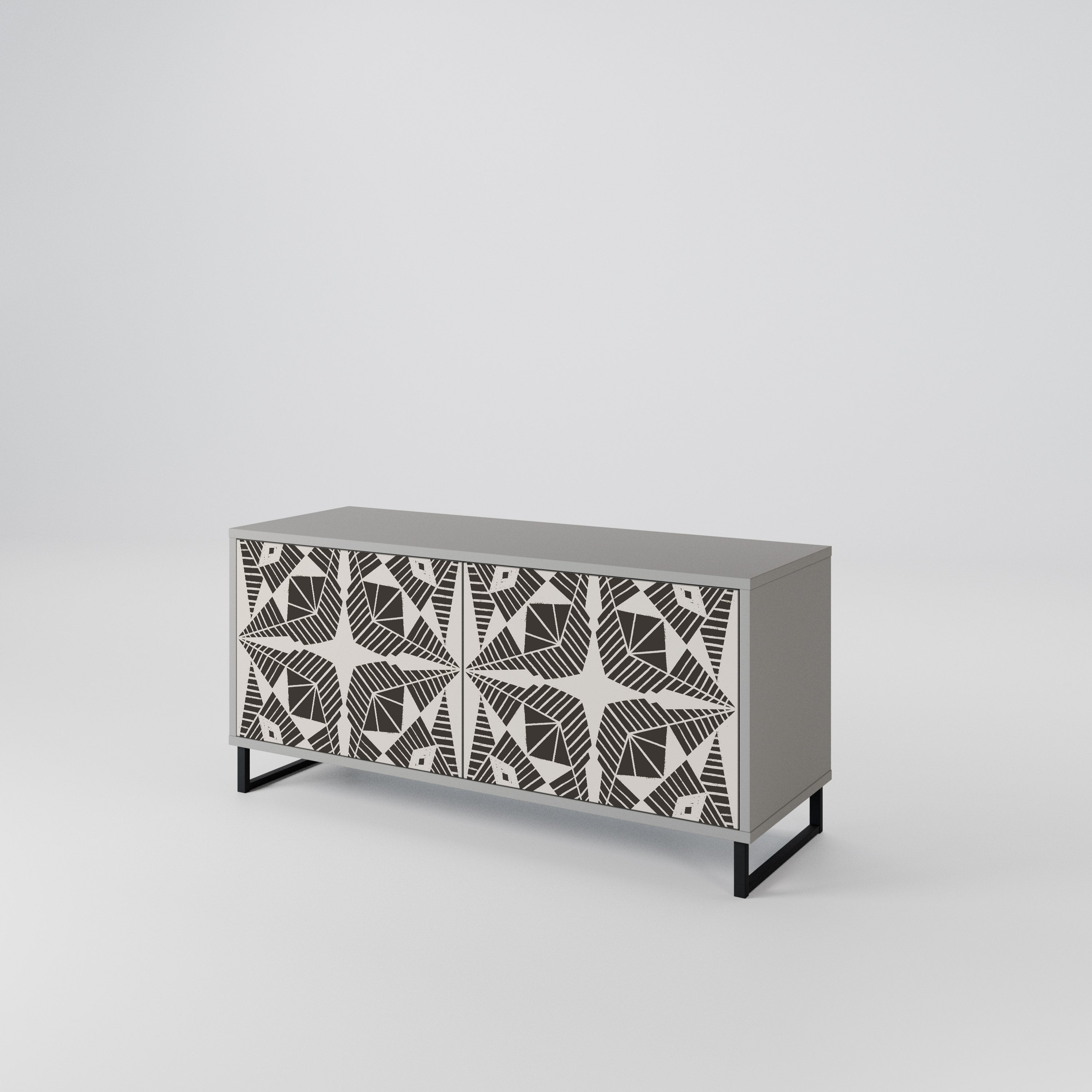 MONOCHROME NEXUS Συμπαγές έπιπλο τηλεόρασης 2-θυρών