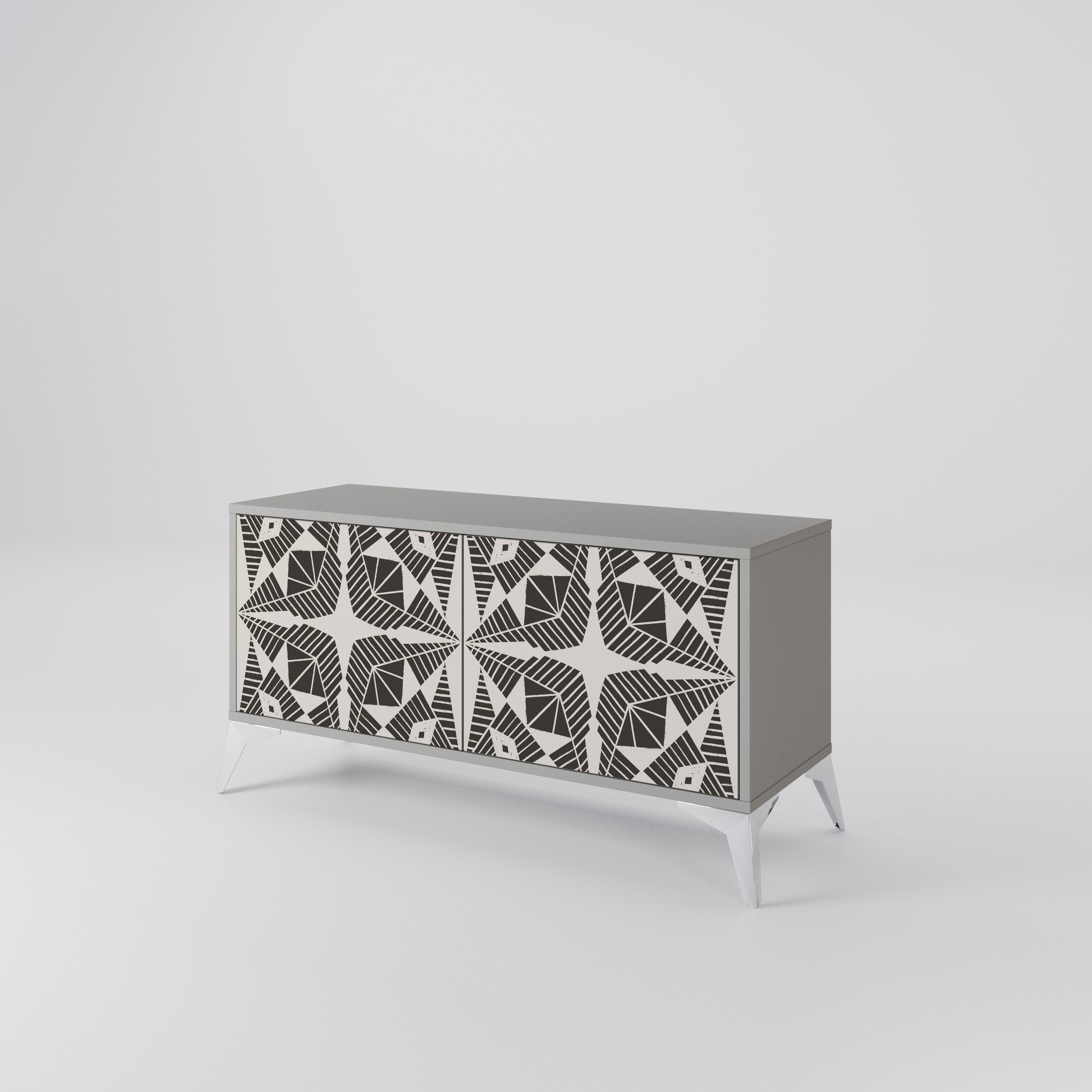 MONOCHROME NEXUS Συμπαγές έπιπλο τηλεόρασης 2-θυρών