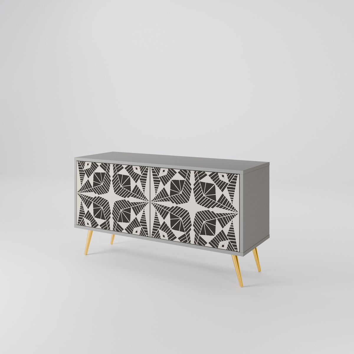 MONOCHROME NEXUS Compact 2-Door TV Cabinet