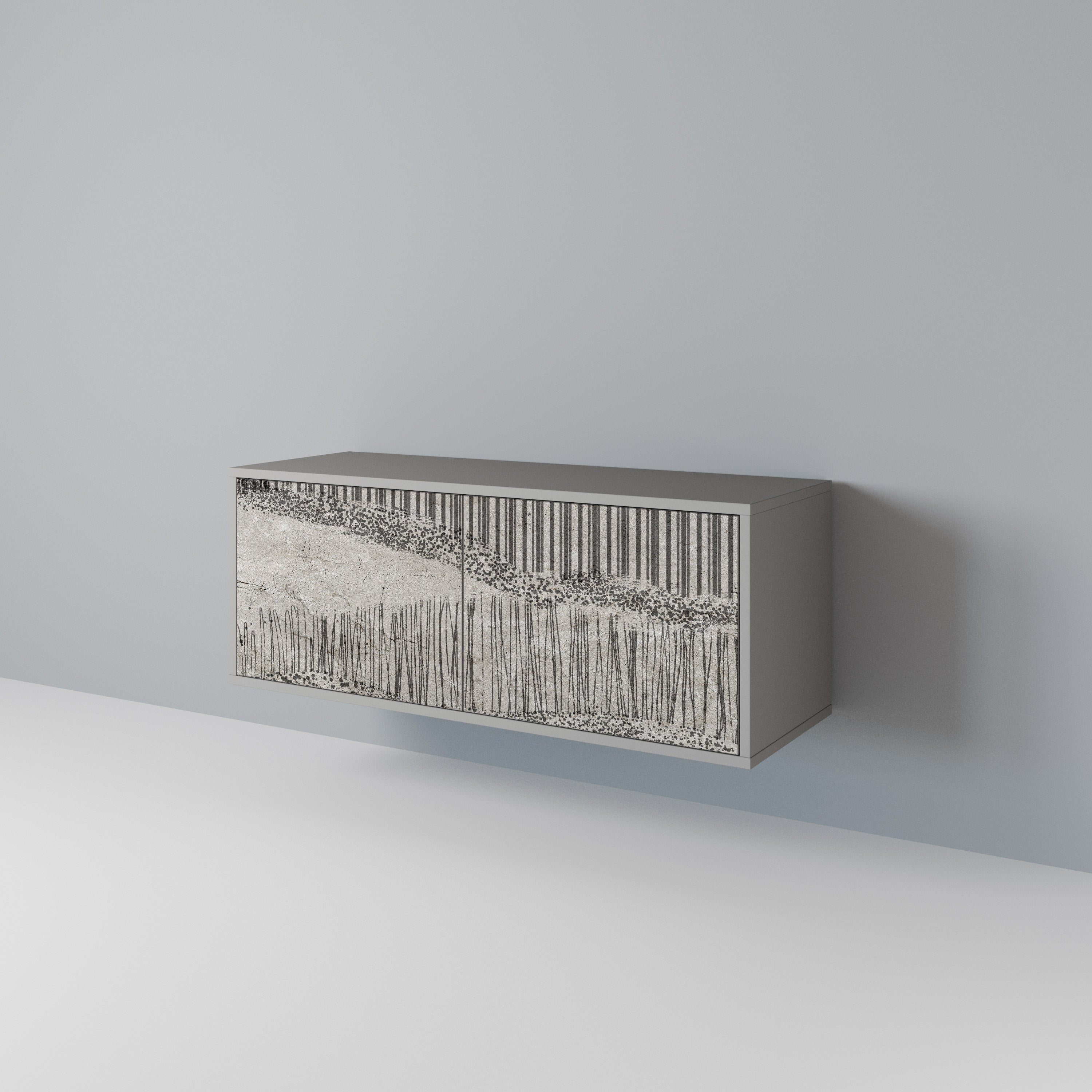 GRAIN LINES Συμπαγές έπιπλο τηλεόρασης 2-θυρών