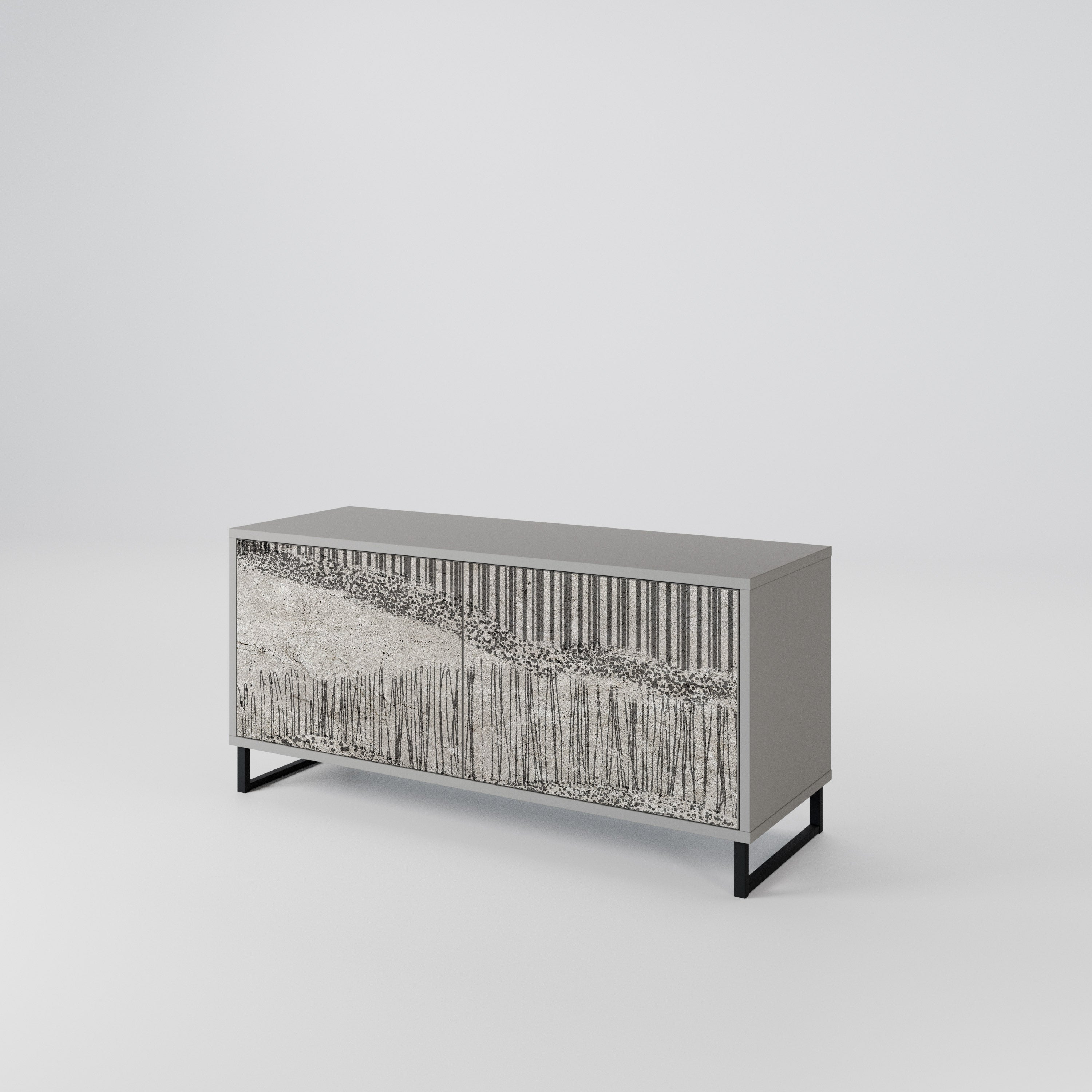 GRAIN LINES Συμπαγές έπιπλο τηλεόρασης 2-θυρών