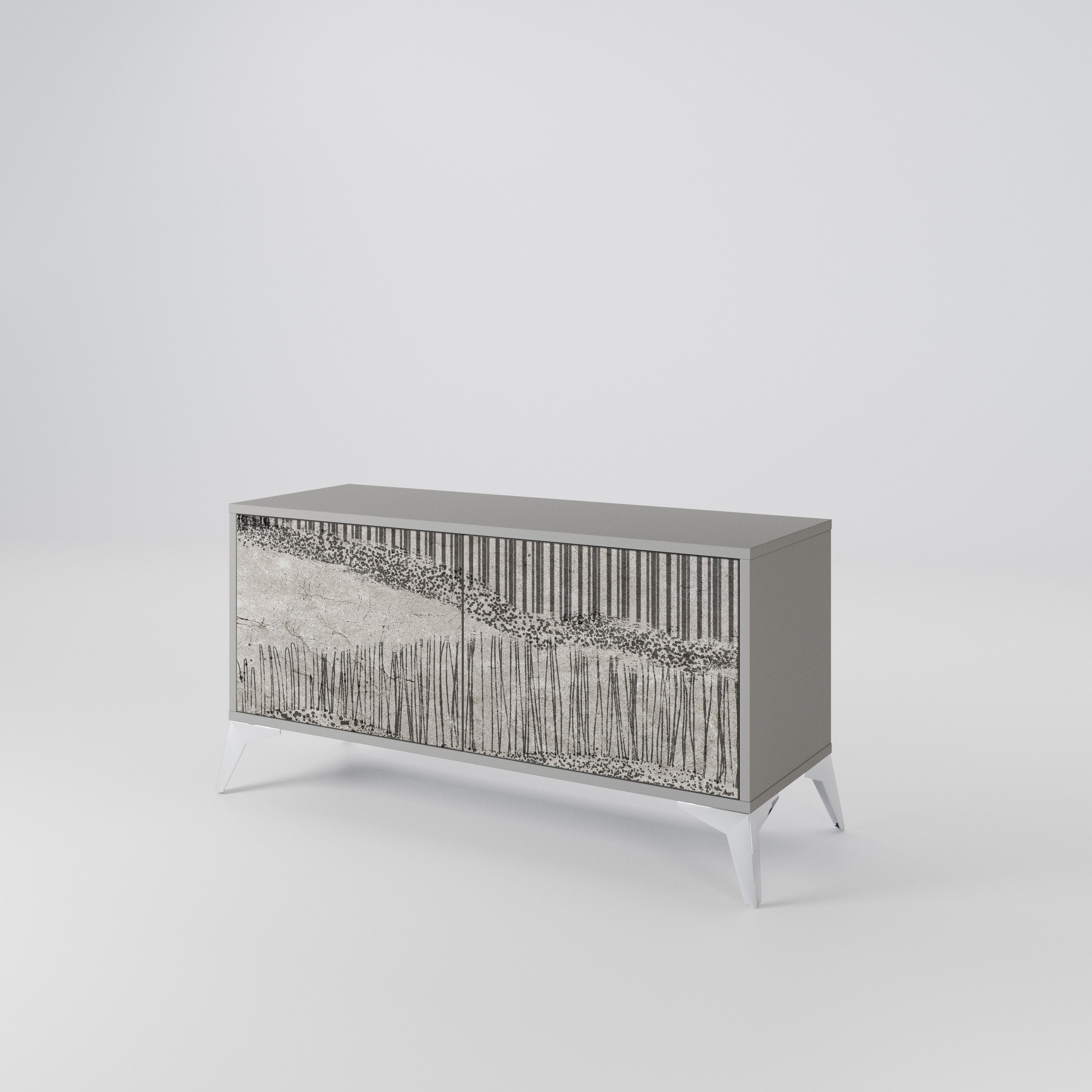 GRAIN LINES Συμπαγές έπιπλο τηλεόρασης 2-θυρών