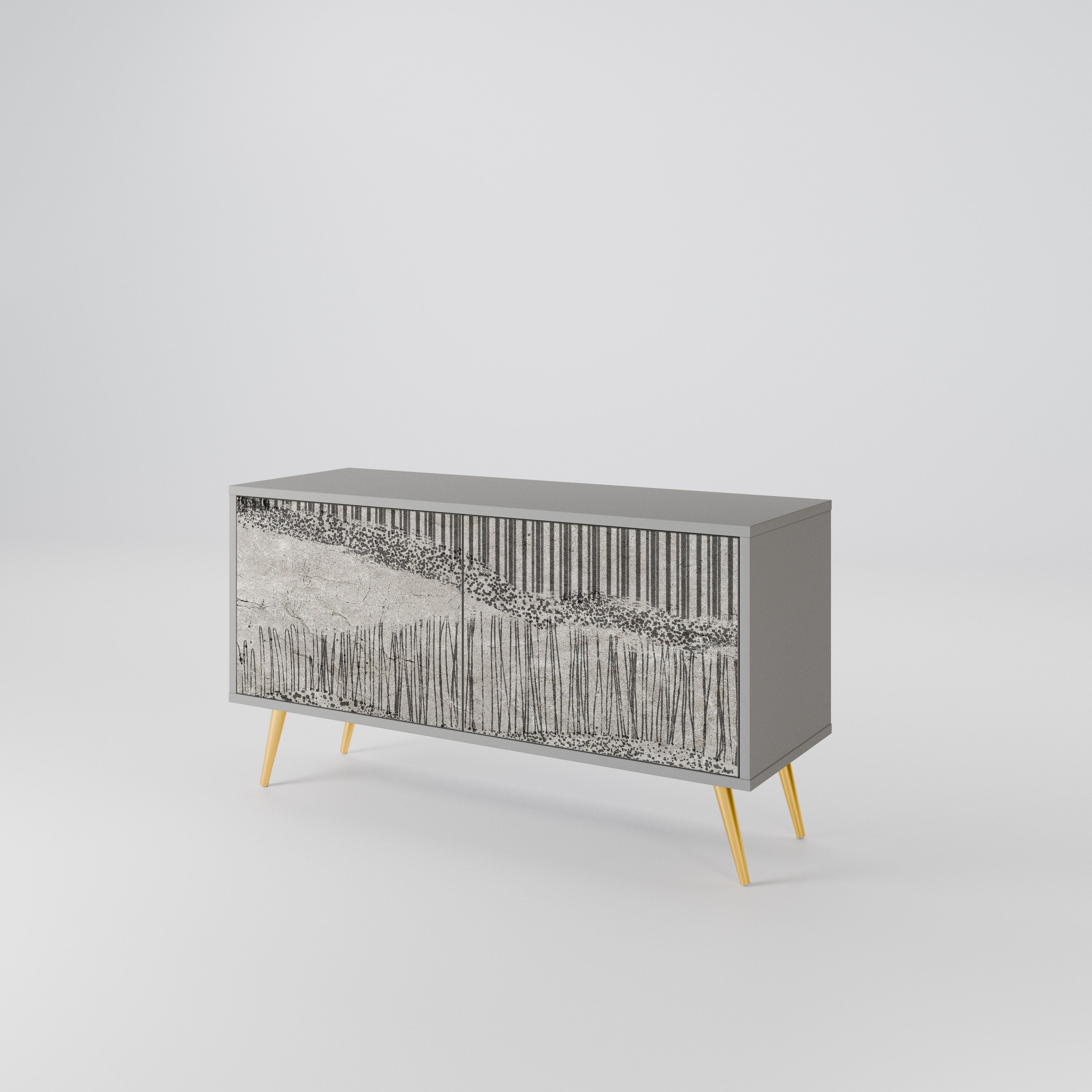 GRAIN LINES Συμπαγές έπιπλο τηλεόρασης 2-θυρών