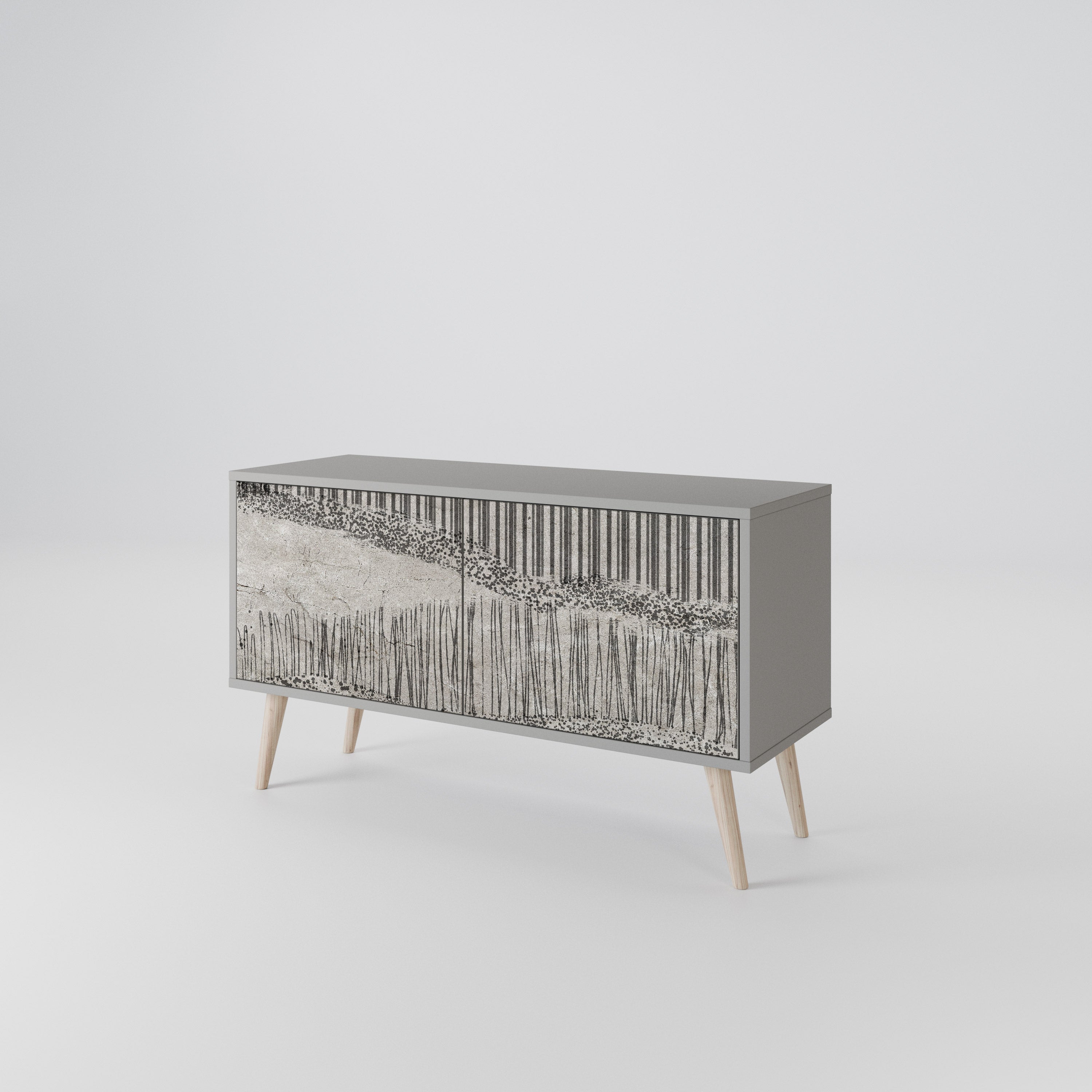 GRAIN LINES Συμπαγές έπιπλο τηλεόρασης 2-θυρών