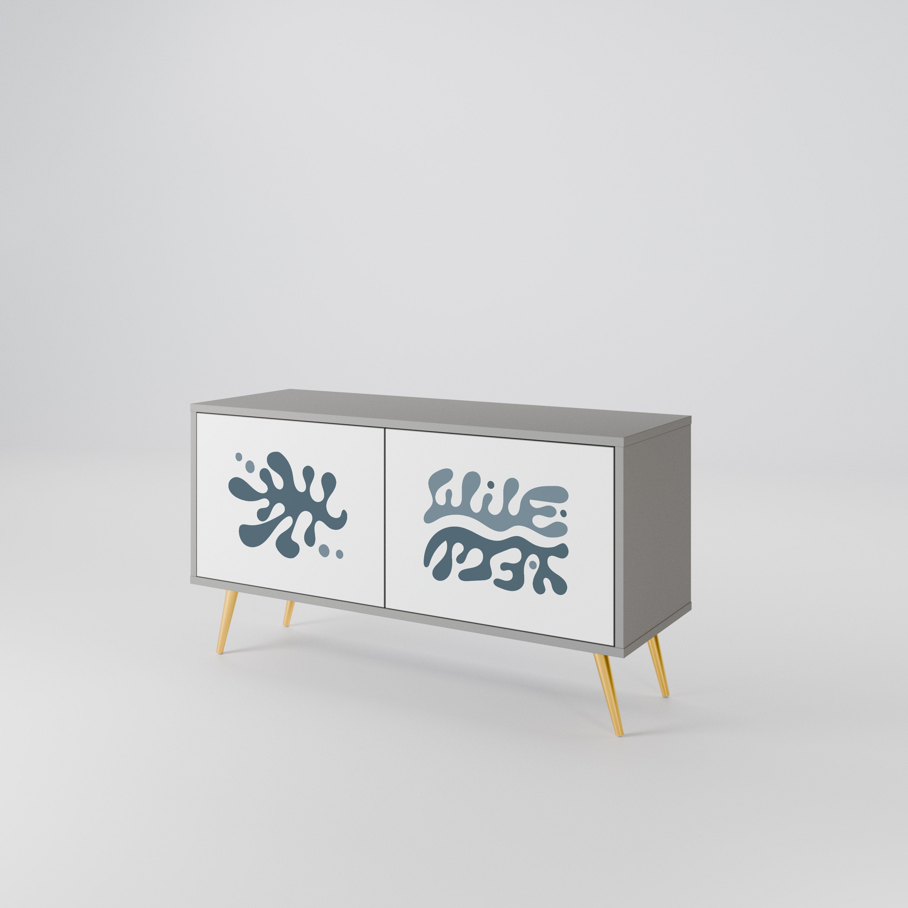 WONDERLAND VEGETATION Compact 2-Door TV Cabinet