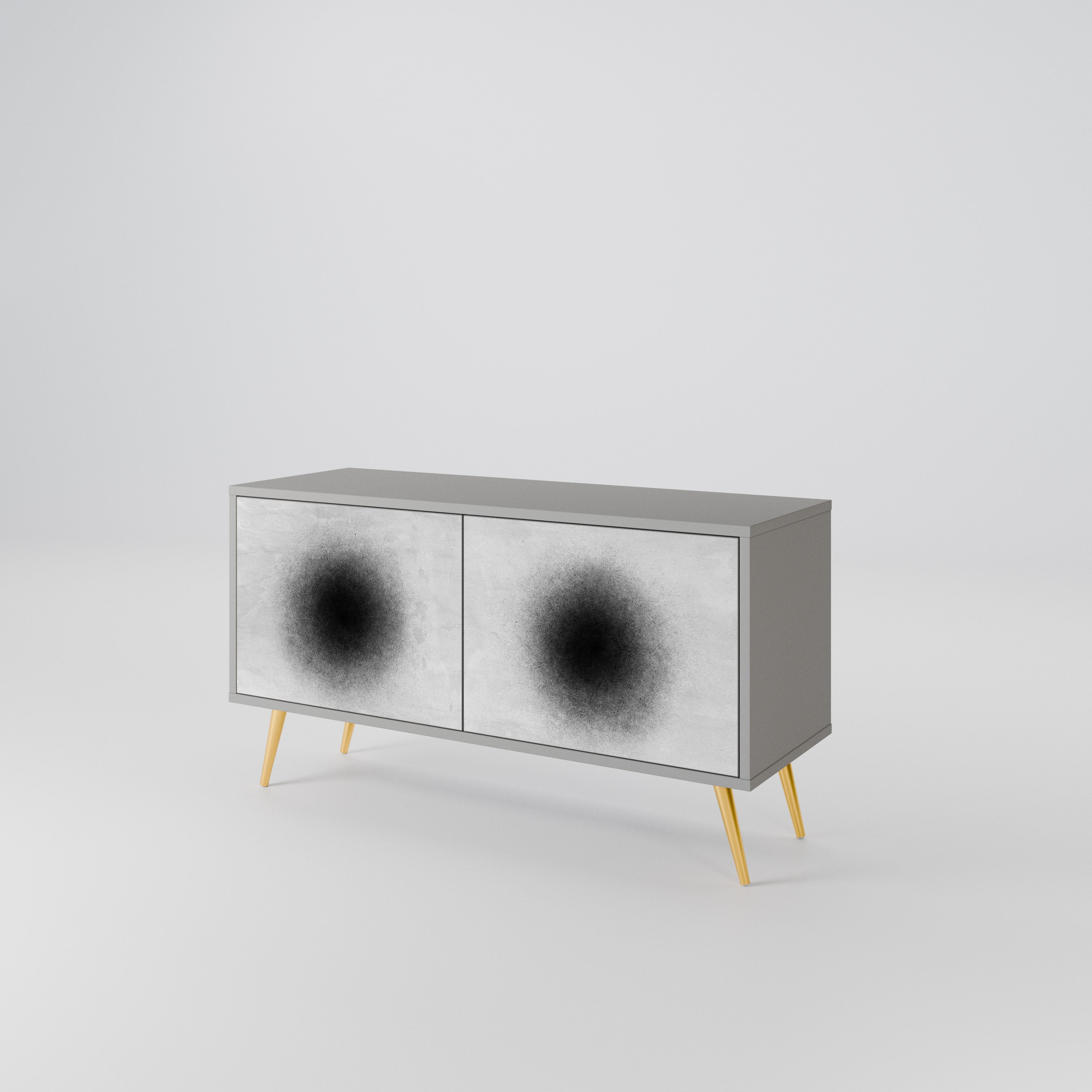 BLACK HOLE Συμπαγές έπιπλο τηλεόρασης 2-θυρών