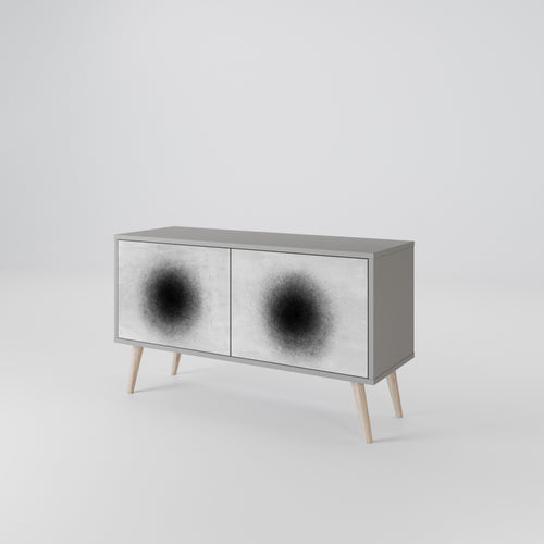 BLACK HOLE Compact 2-Door TV Cabinet