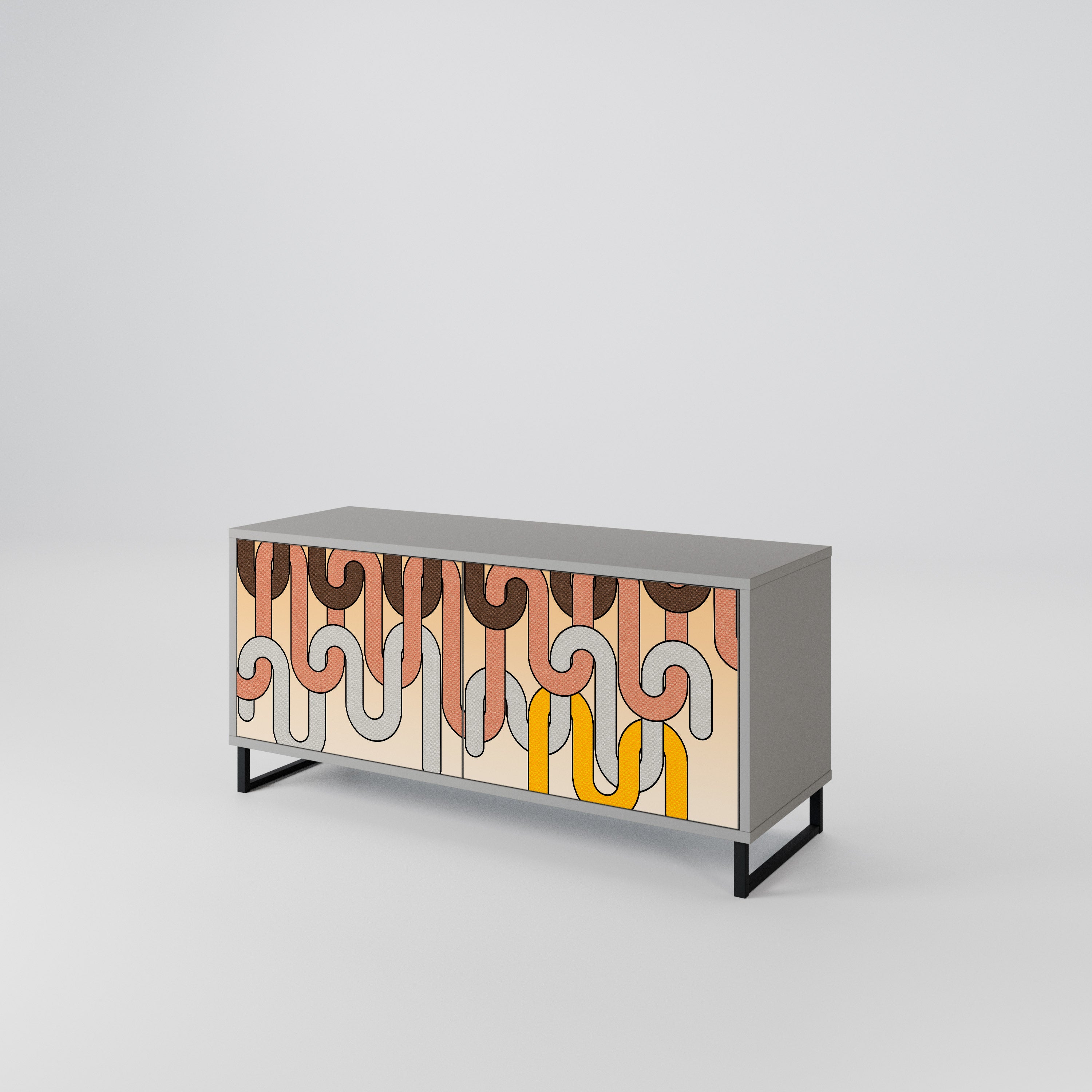 COLORFUL STRINGS Συμπαγές έπιπλο τηλεόρασης 2-θυρών