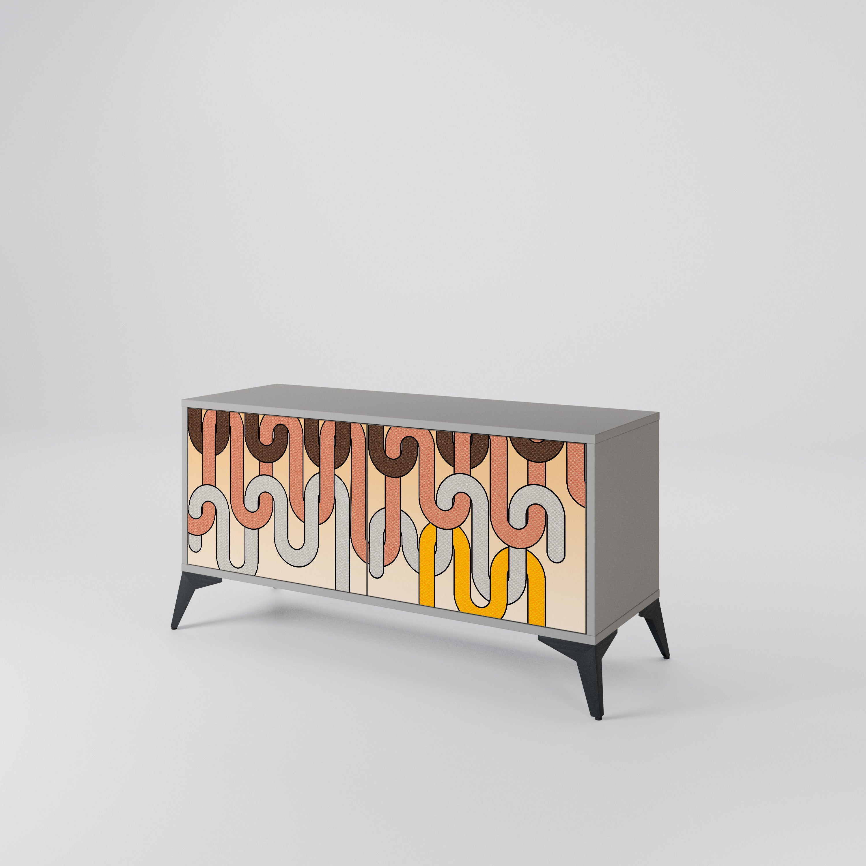 COLORFUL STRINGS Συμπαγές έπιπλο τηλεόρασης 2-θυρών