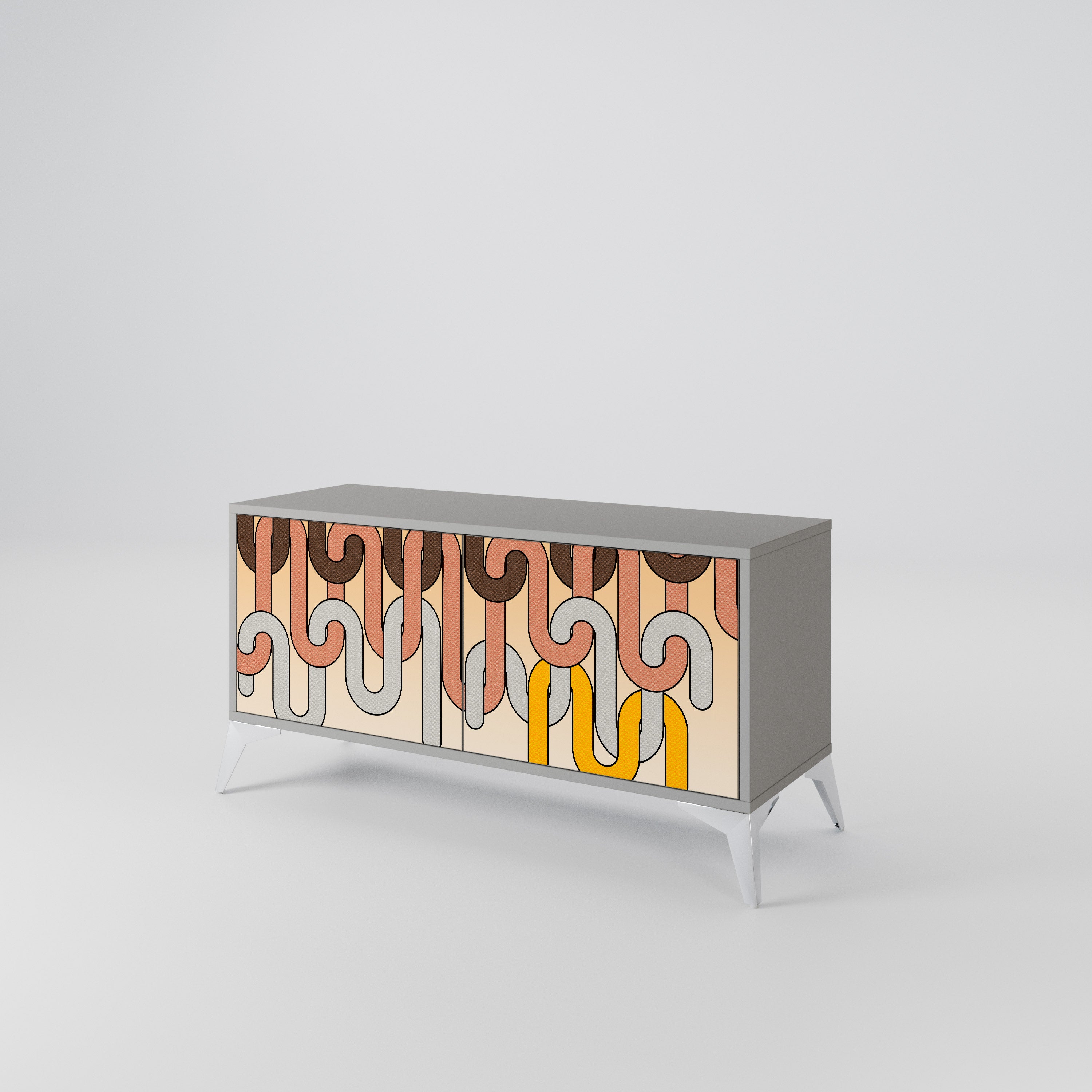 COLORFUL STRINGS Συμπαγές έπιπλο τηλεόρασης 2-θυρών