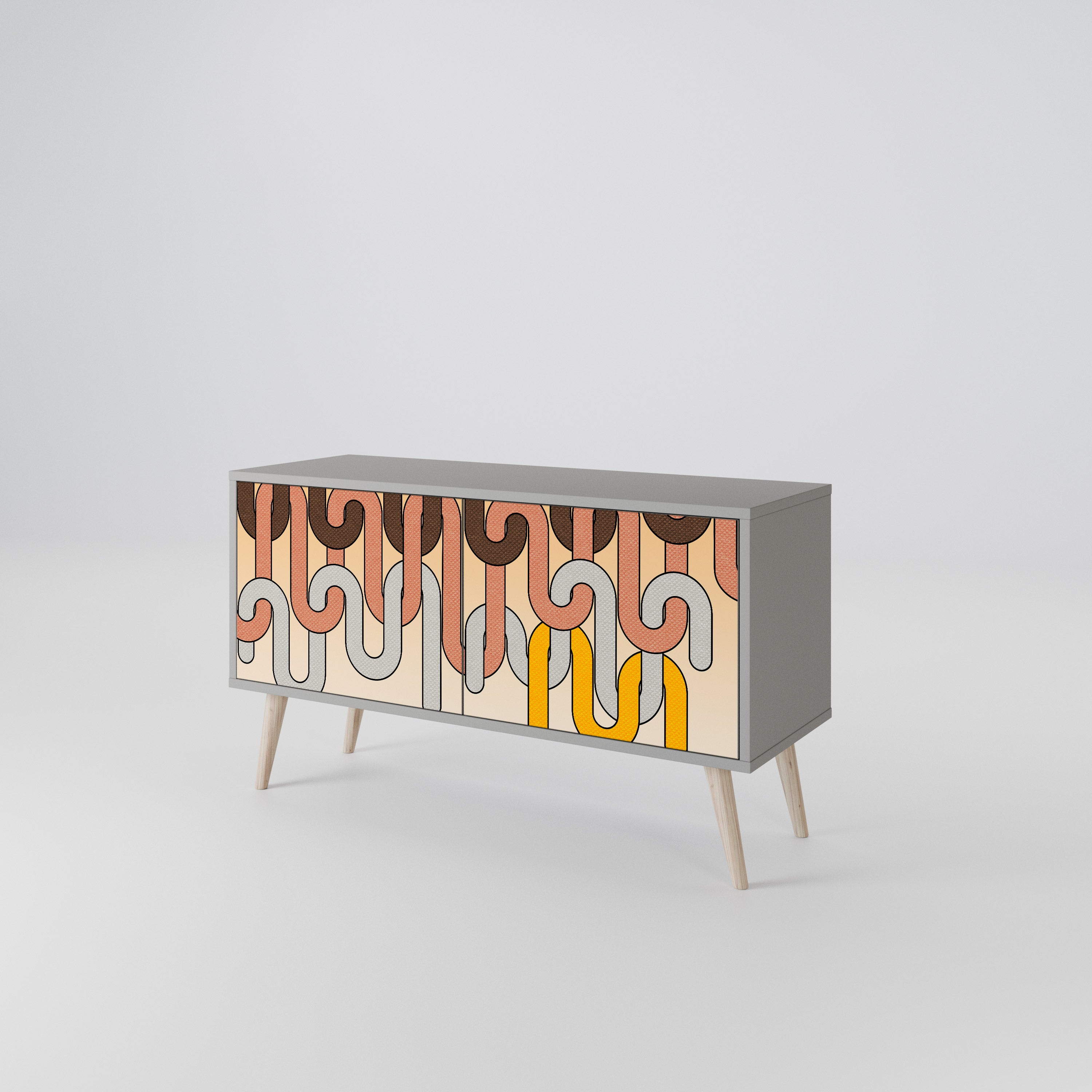 COLORFUL STRINGS Συμπαγές έπιπλο τηλεόρασης 2-θυρών