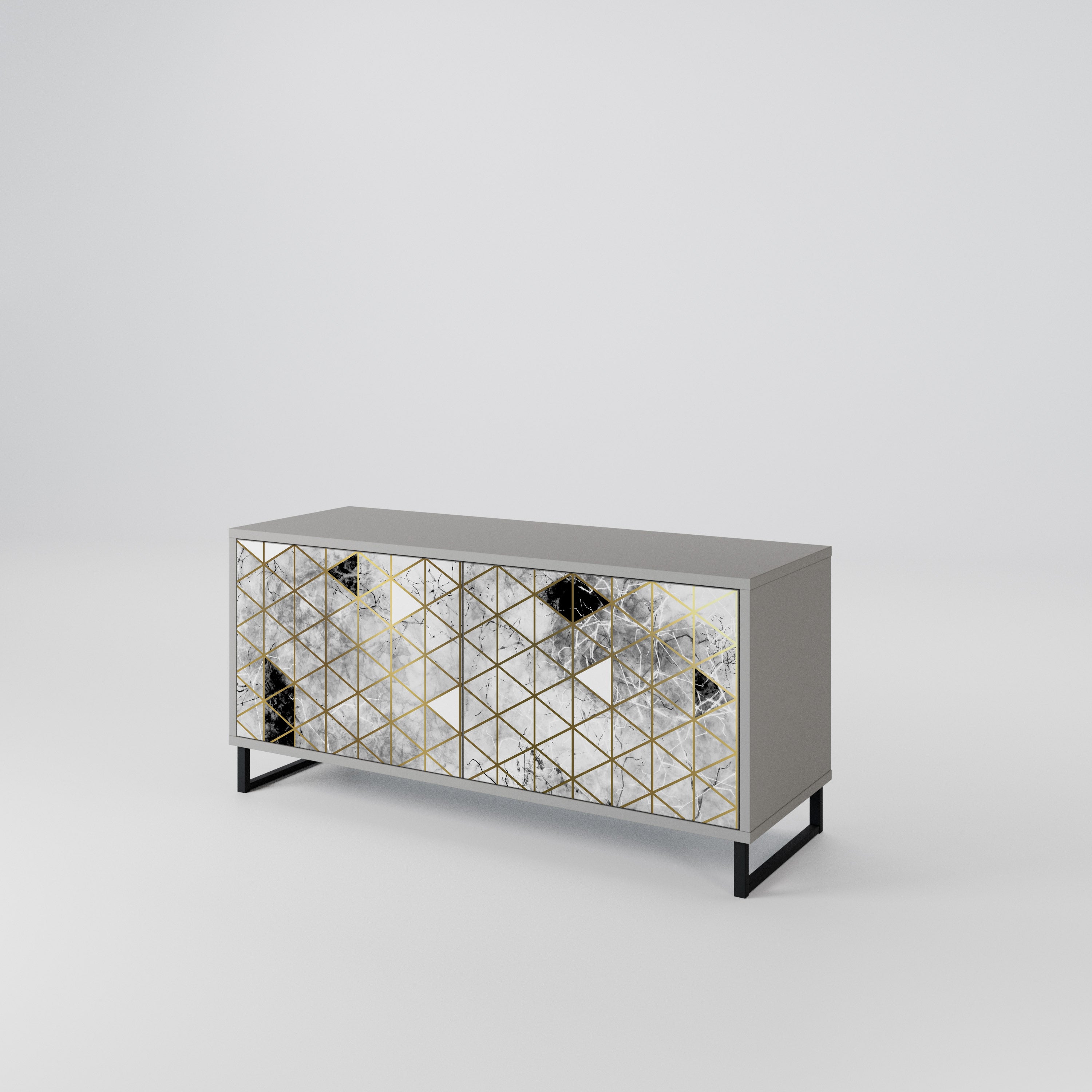 ASHEN ARIA Συμπαγές έπιπλο τηλεόρασης 2-θυρών