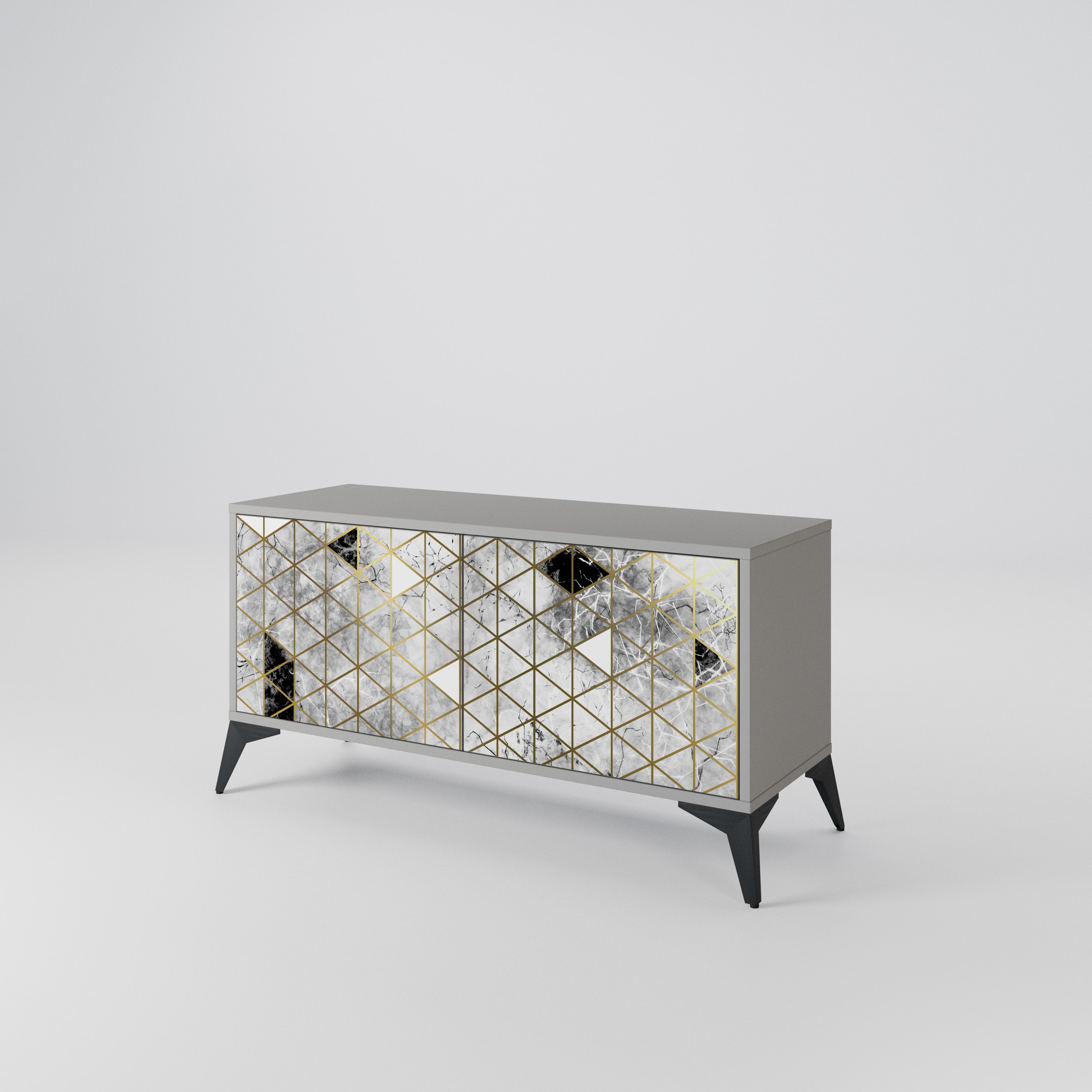 ASHEN ARIA Συμπαγές έπιπλο τηλεόρασης 2-θυρών