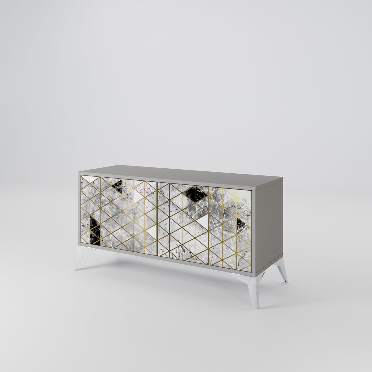 ASHEN ARIA Compact 2-Door TV Cabinet