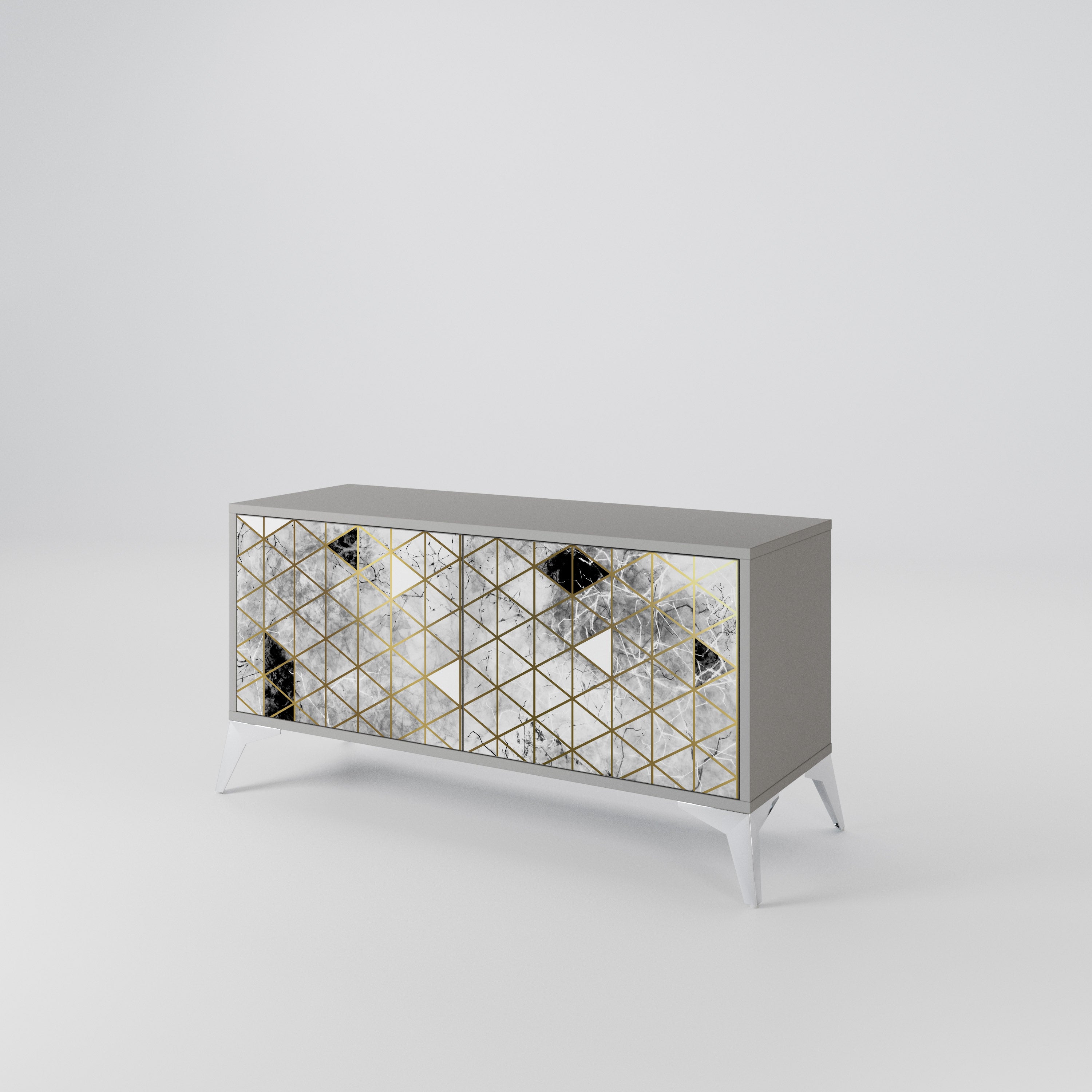 ASHEN ARIA Συμπαγές έπιπλο τηλεόρασης 2-θυρών