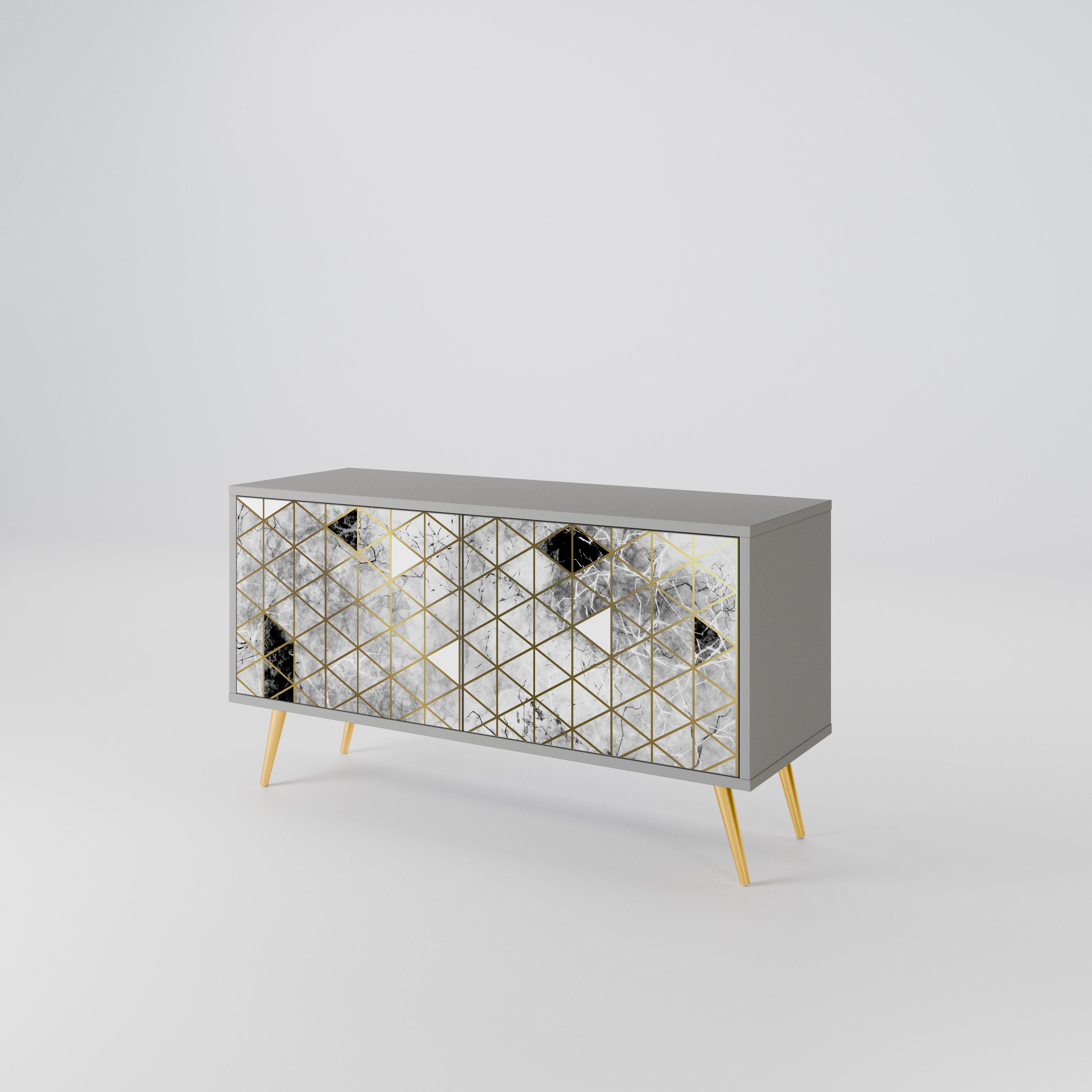 ASHEN ARIA Συμπαγές έπιπλο τηλεόρασης 2-θυρών