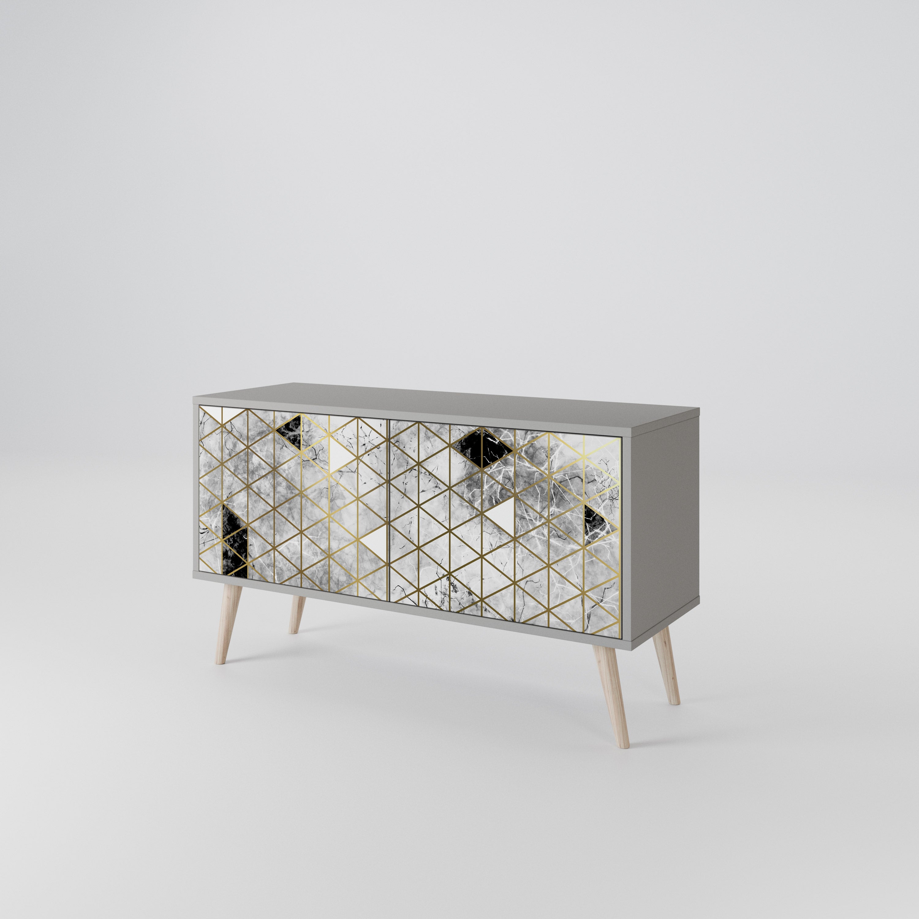 ASHEN ARIA Συμπαγές έπιπλο τηλεόρασης 2-θυρών