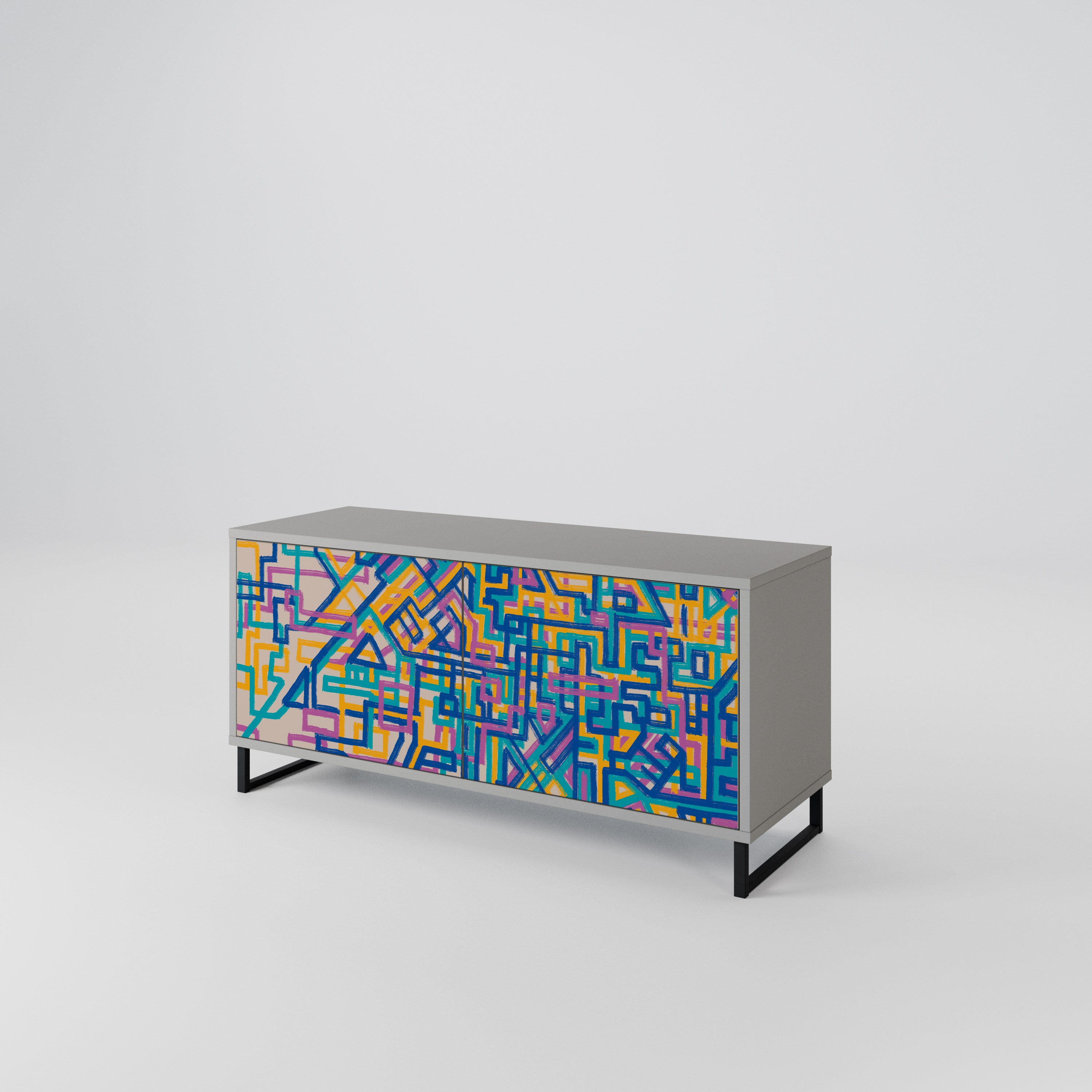 MEMORIES MAP Συμπαγές έπιπλο τηλεόρασης 2-θυρών