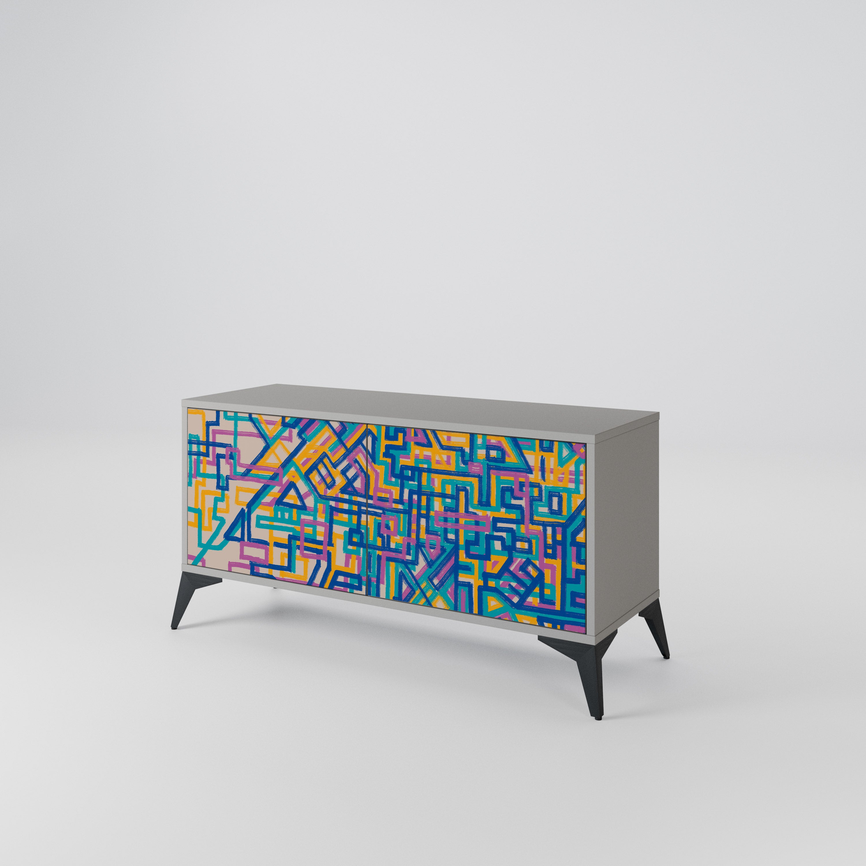 MEMORIES MAP Συμπαγές έπιπλο τηλεόρασης 2-θυρών