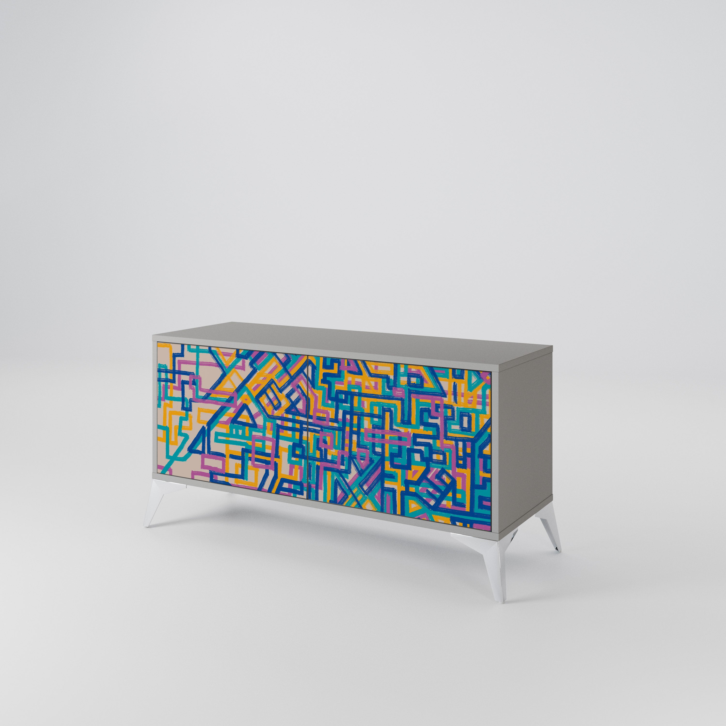 MEMORIES MAP Συμπαγές έπιπλο τηλεόρασης 2-θυρών