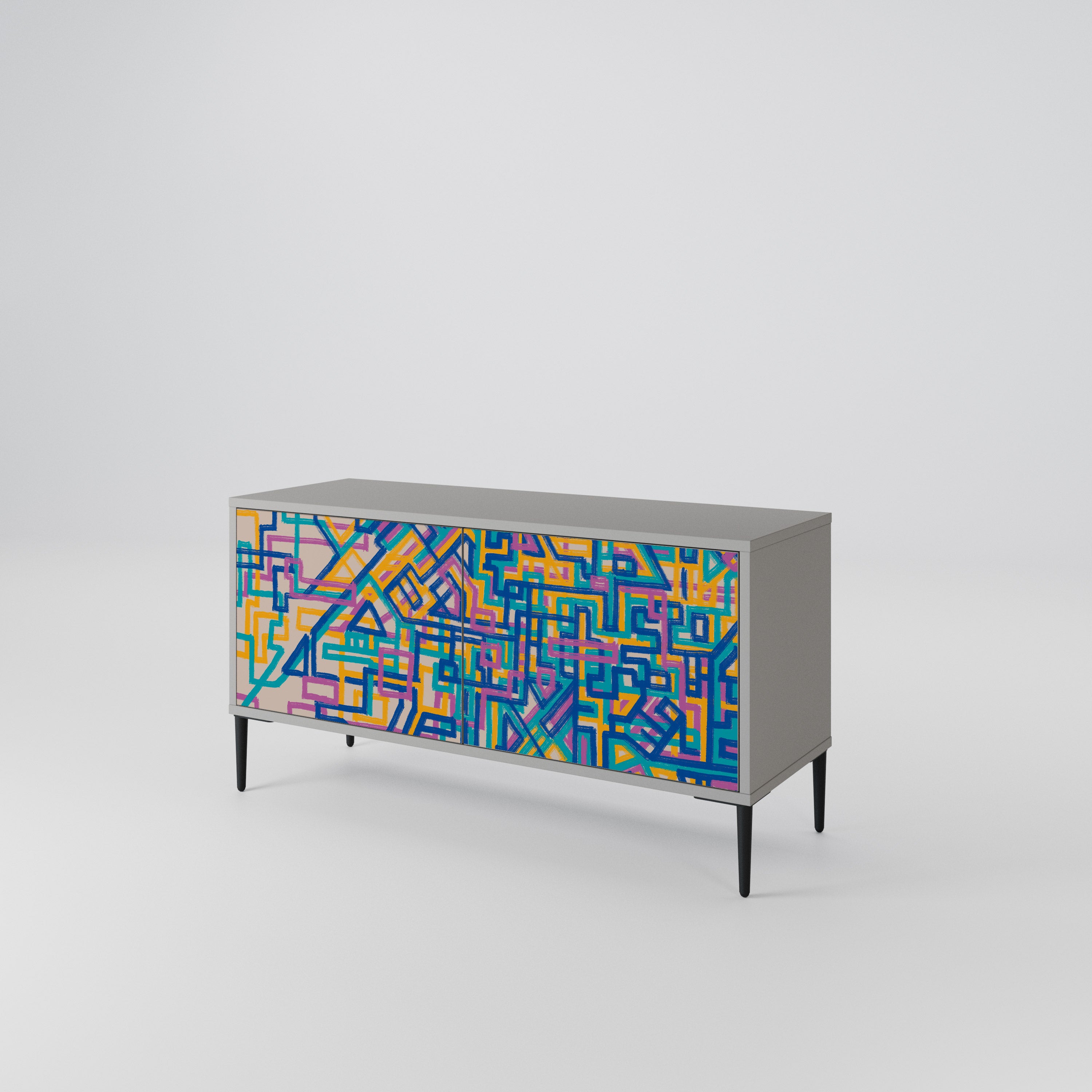 MEMORIES MAP Συμπαγές έπιπλο τηλεόρασης 2-θυρών