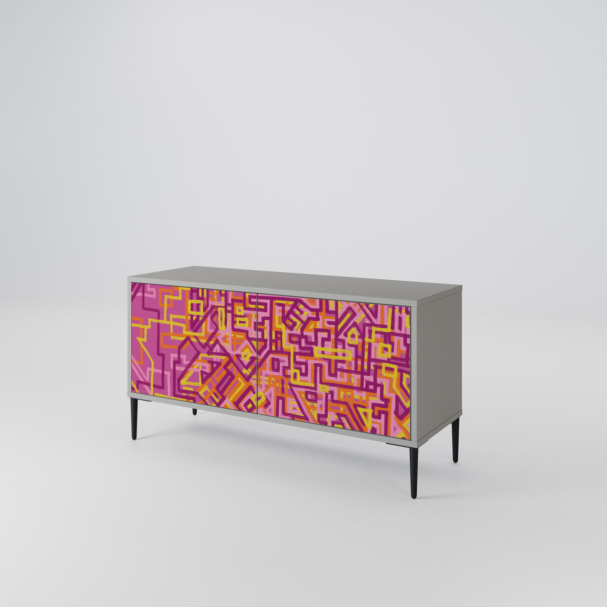 LOVELY MEMORIES Compact 2-Door TV Cabinet