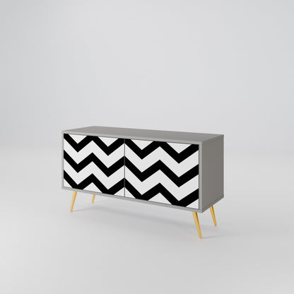 CLASSIC ZIG ZAG Συμπαγές έπιπλο τηλεόρασης 2-θυρών