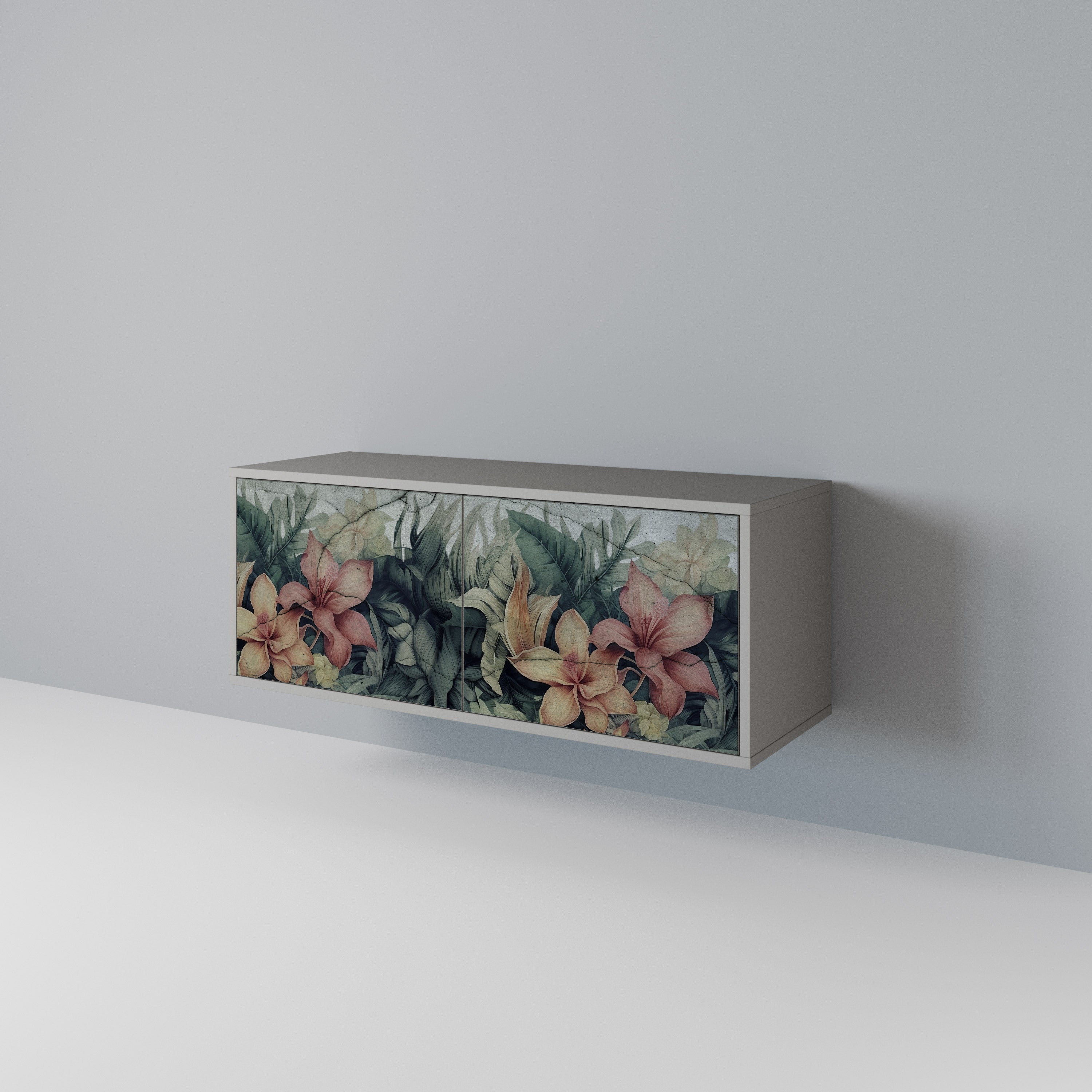 HEAVENLY BLOOM Compact 2-Door TV Cabinet