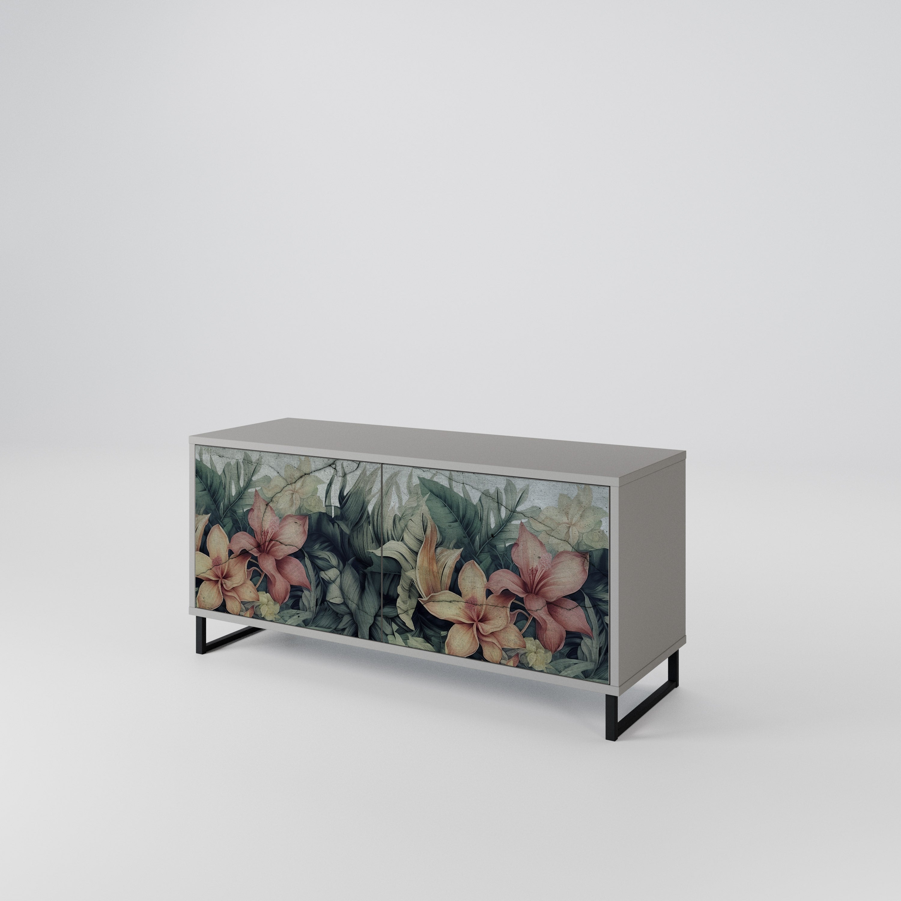 HEAVENLY BLOOM Compact 2-Door TV Cabinet