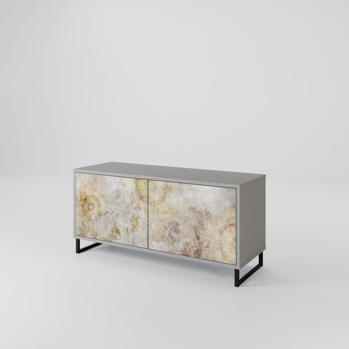 SUNFLOWER BLUR Compact 2-Door TV Cabinet
