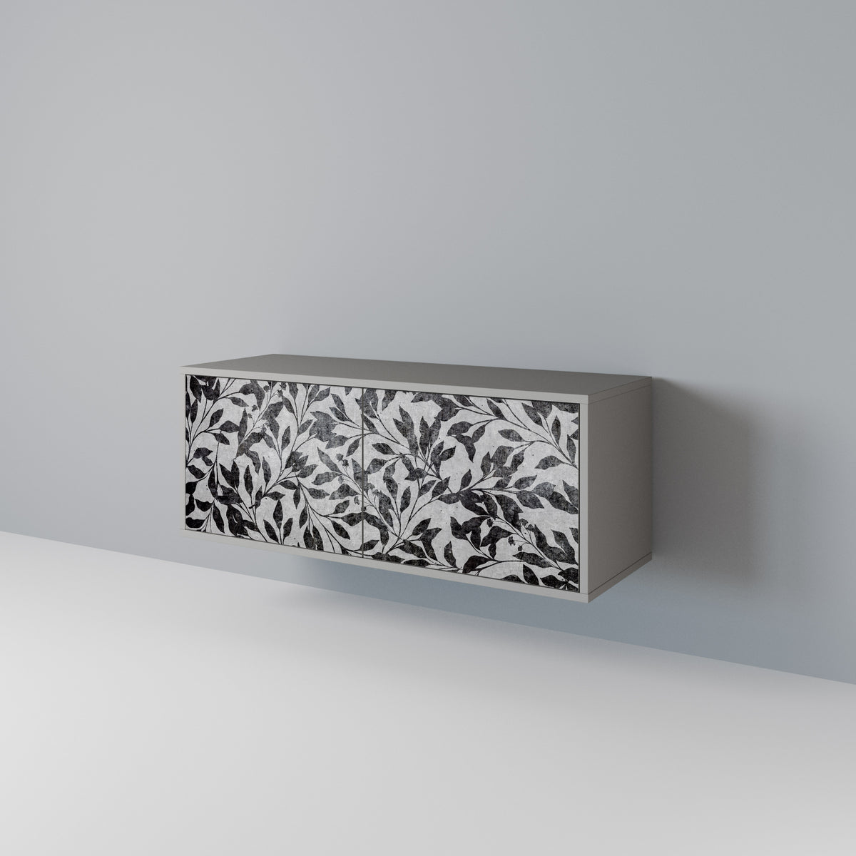 CHARCOAL SPROUT Compact 2-Door TV Cabinet