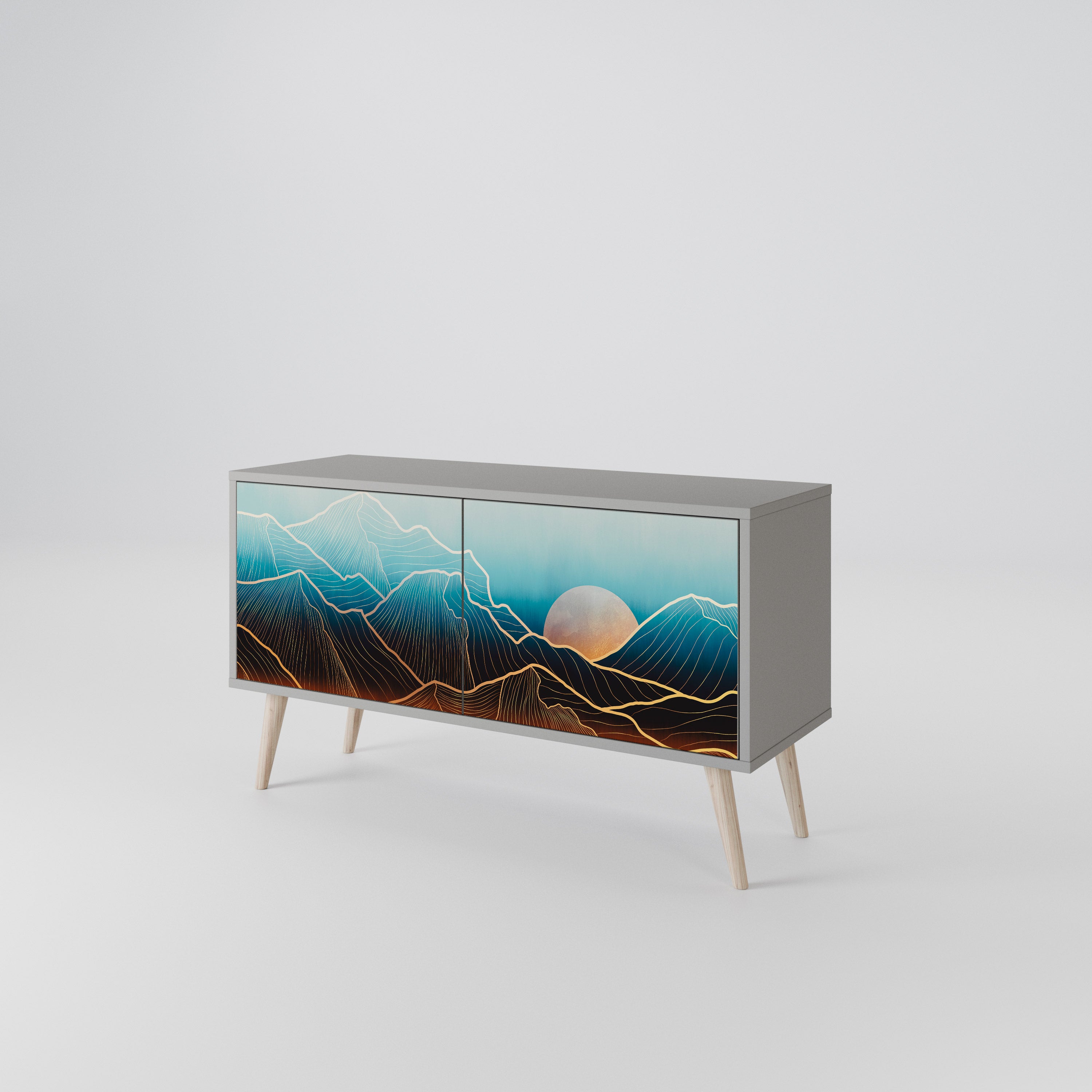 LUNAR SECRETS Συμπαγές έπιπλο τηλεόρασης 2-θυρών