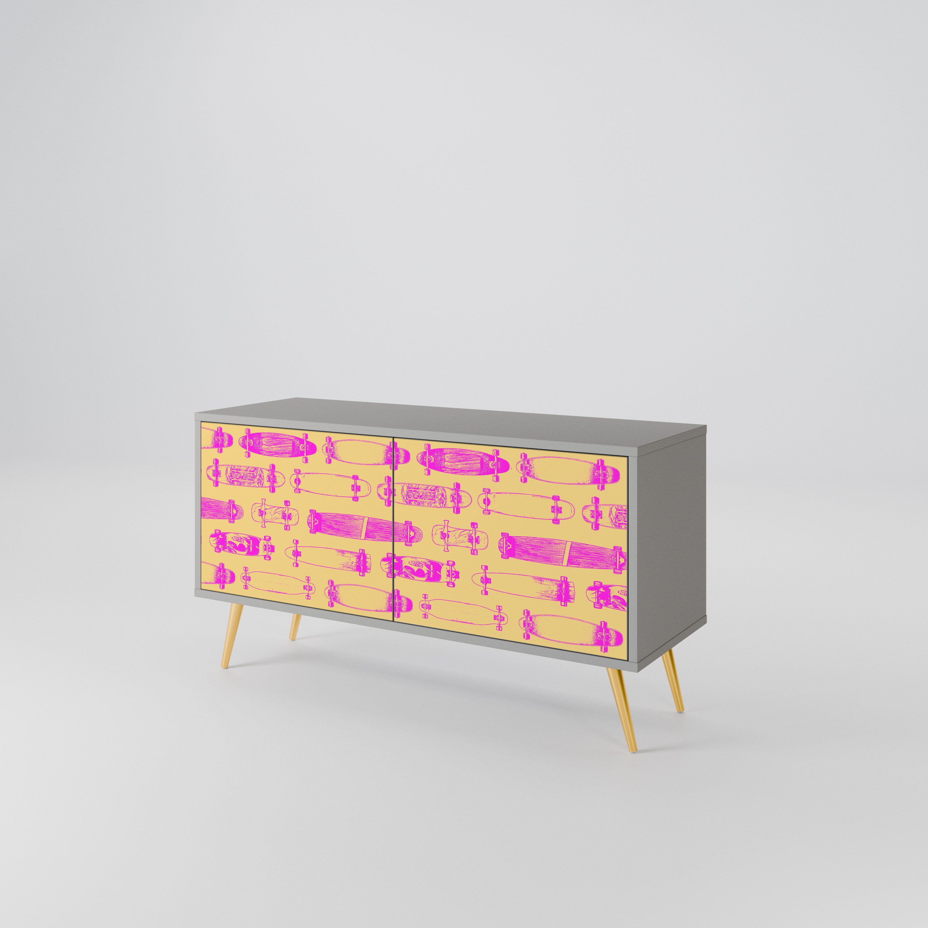 SKATEBOARD ARTISTRY Συμπαγές έπιπλο τηλεόρασης 2-θυρών