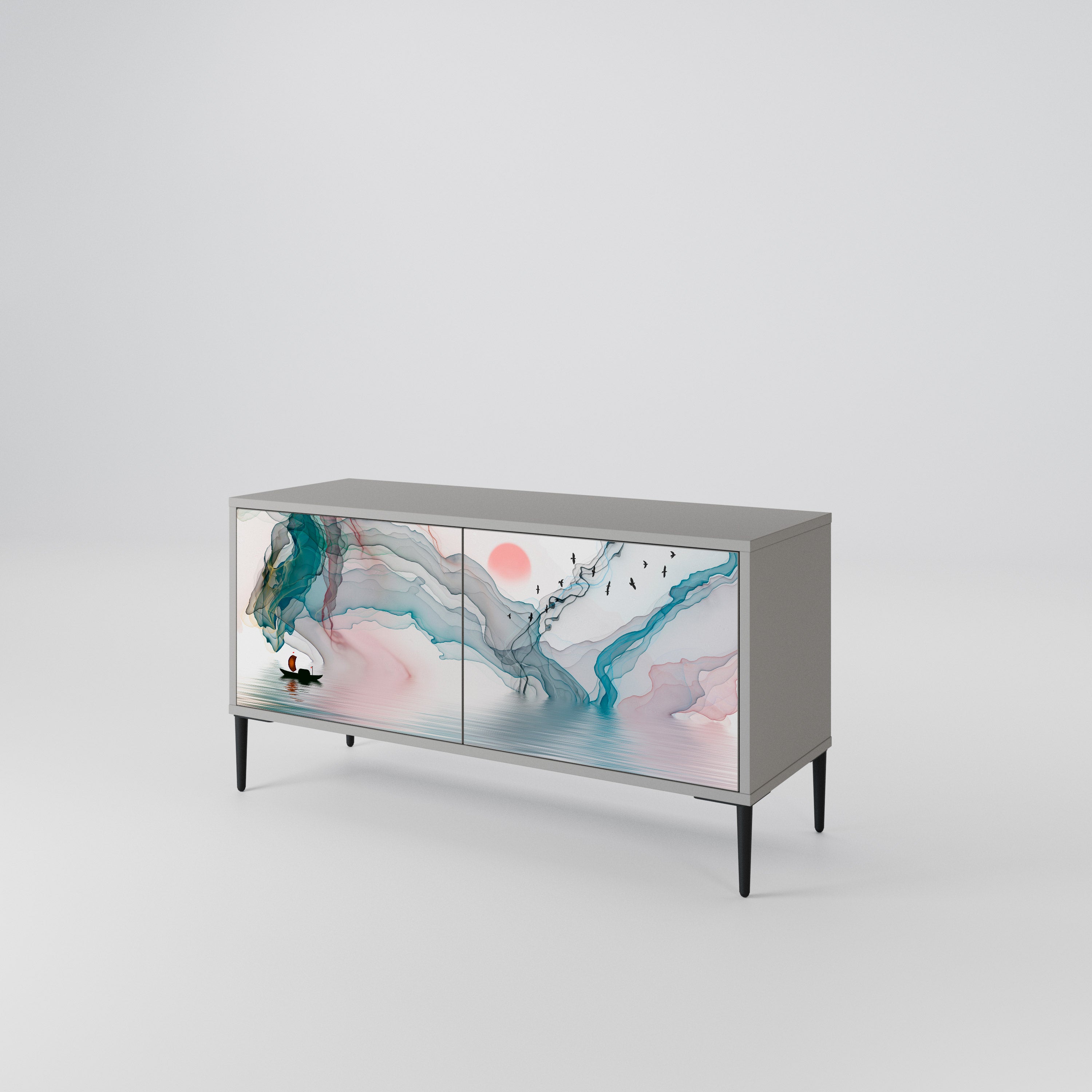 VELVET CROSSING Συμπαγές έπιπλο τηλεόρασης 2-θυρών