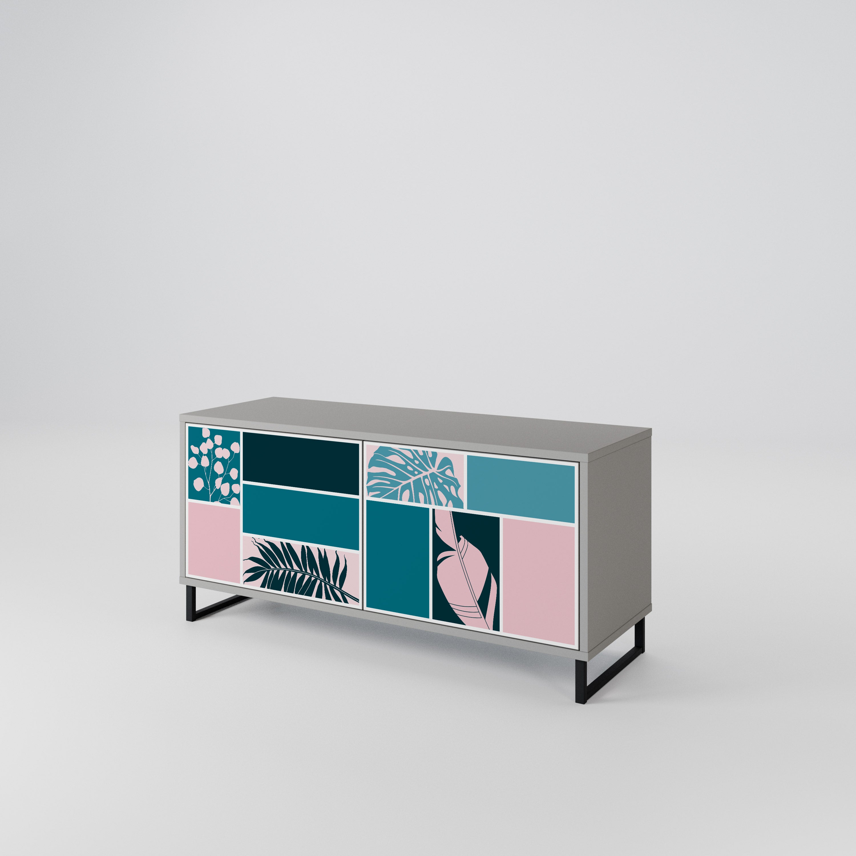 COMBINATION OF SHAPES Συμπαγές έπιπλο τηλεόρασης 2-θυρών